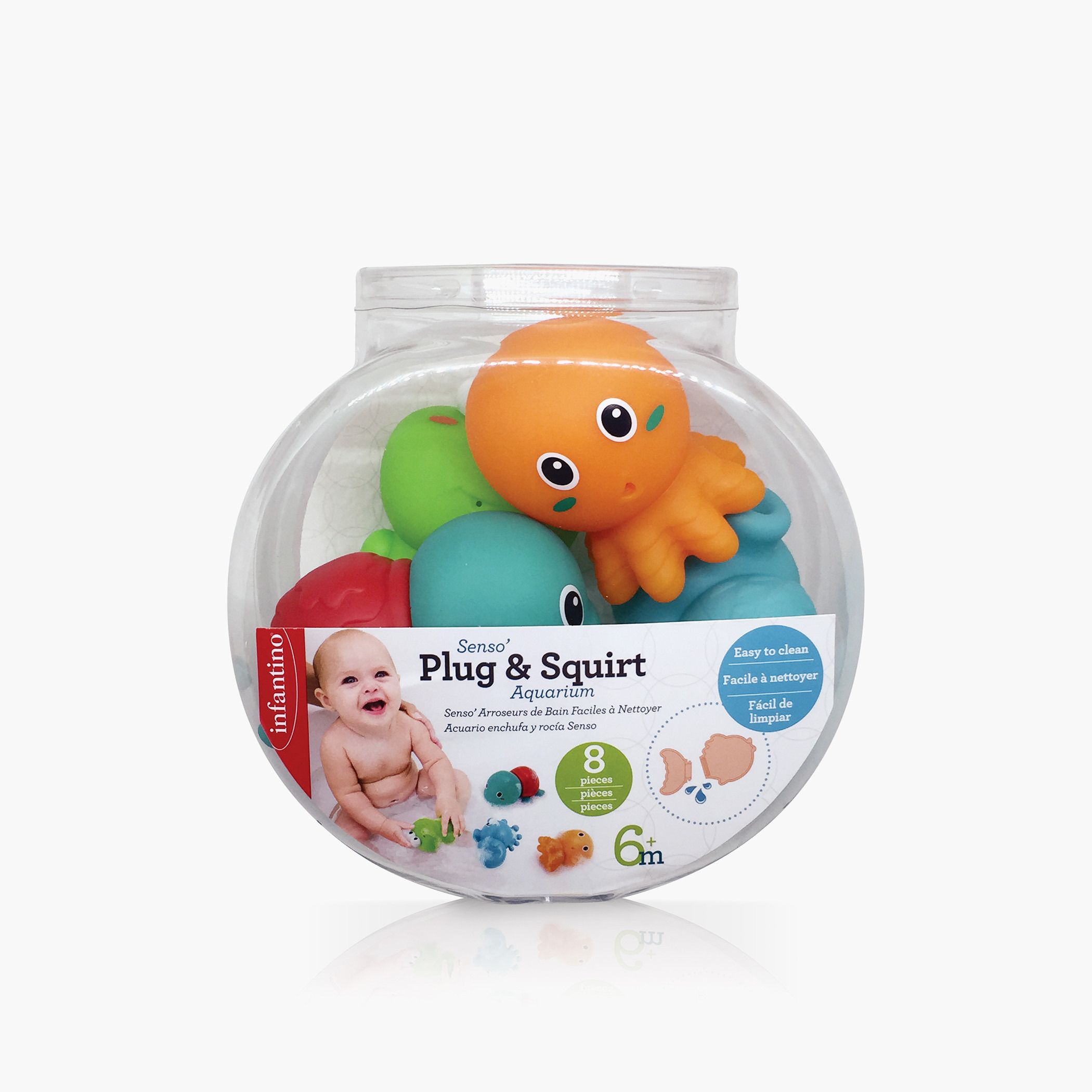 Infantino Senso Plug and Squirt Aquarium Bath Toy Set-baby-bathandcare-bathtubs-image-1