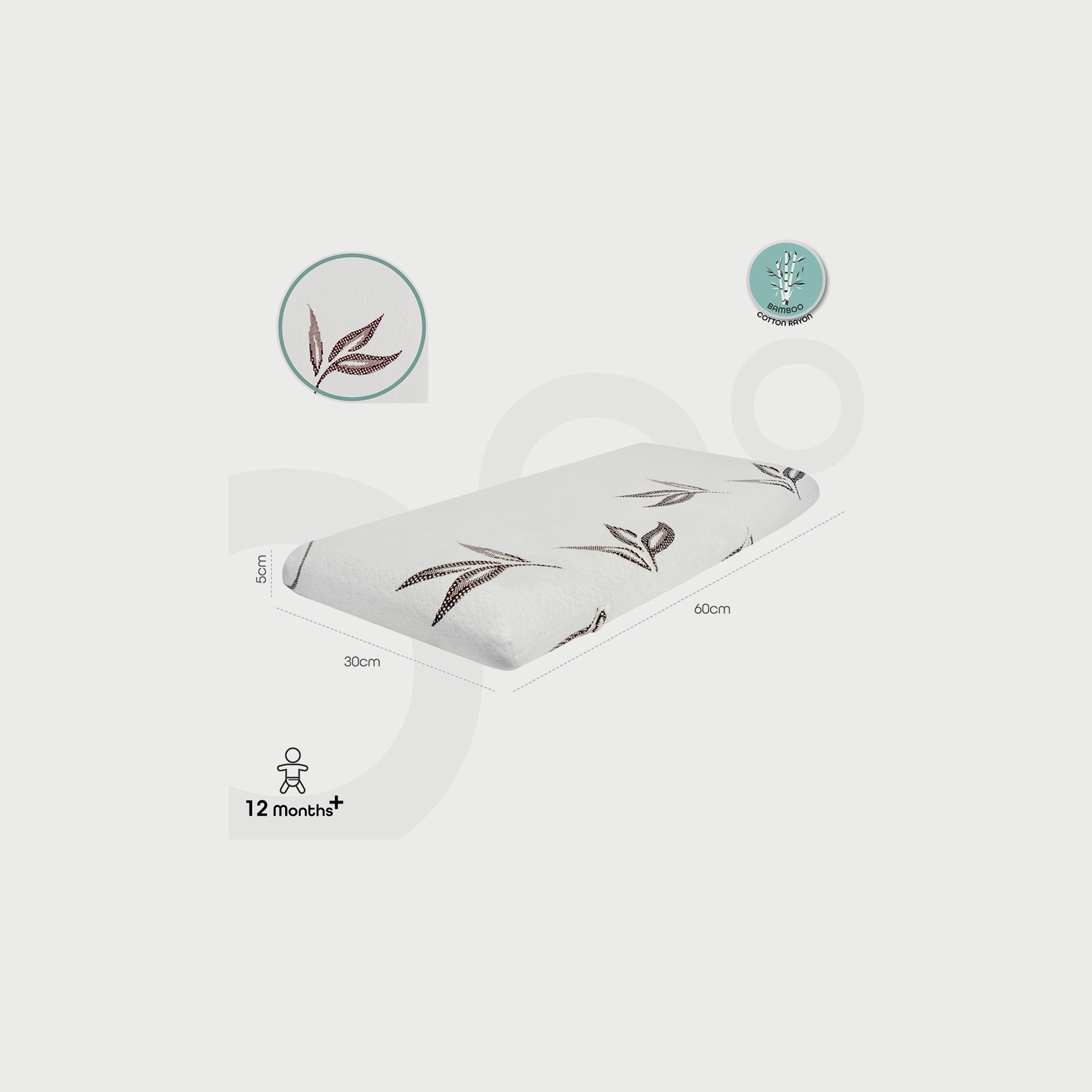 Moon Cot Pillow With Bamboo Rayon, White-baby-nursery-babybedding-image-2