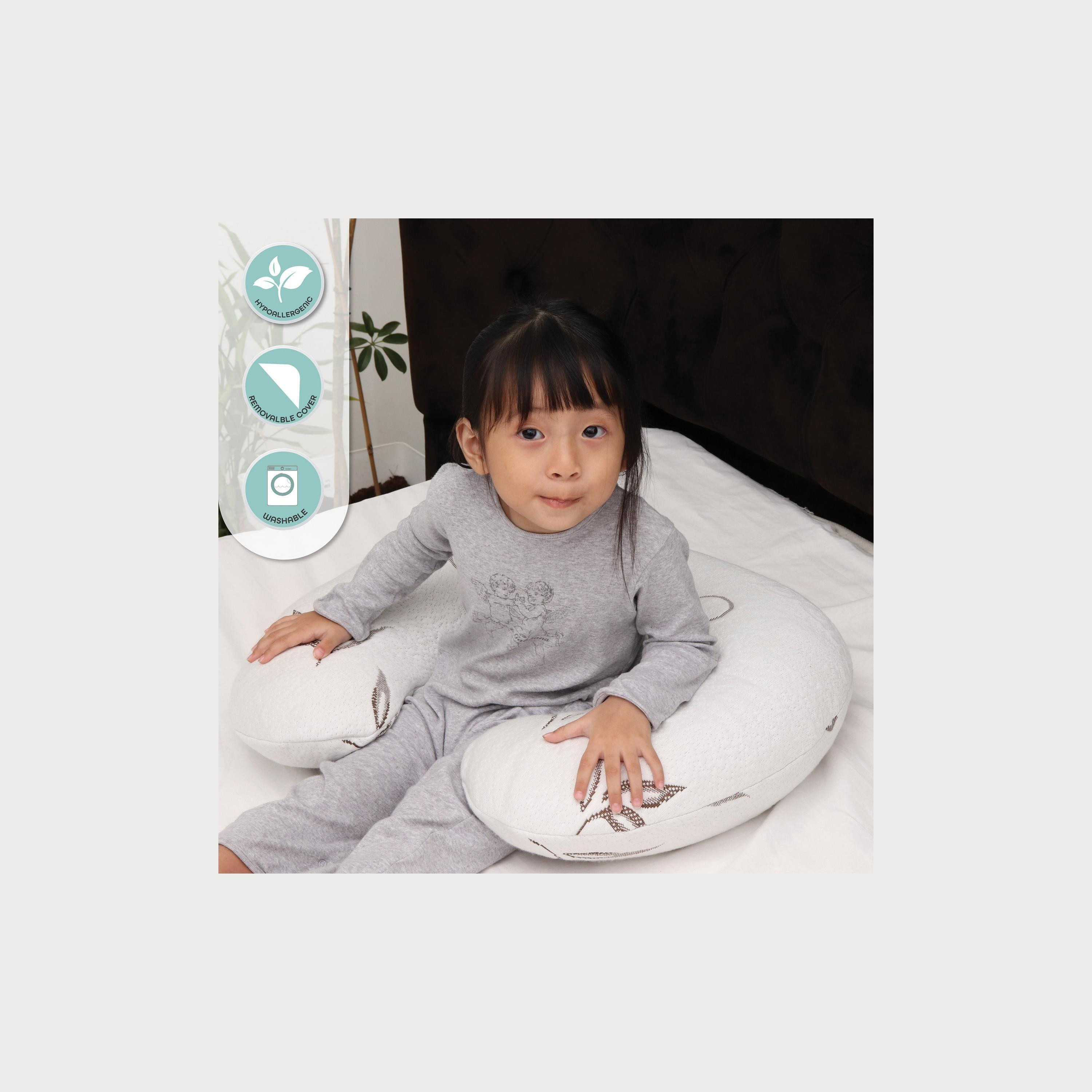 Moon Feeding Pillow With Bamboo Rayon, White-baby-nursery-babybedding-image-4