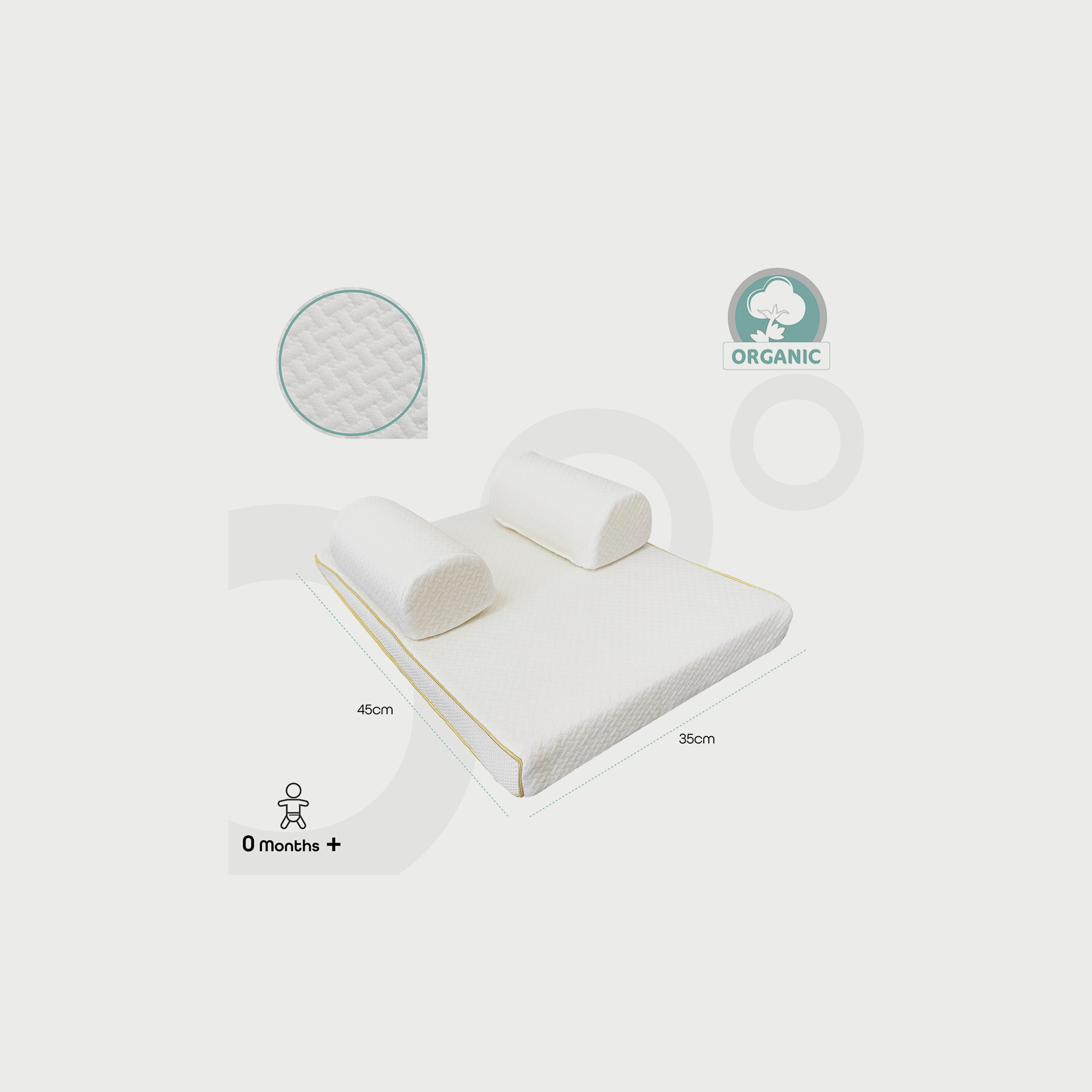 محدد وضع النوم سهل و قابل للتنفس من موون, أبيض-baby-nursery-babybedding-image-2