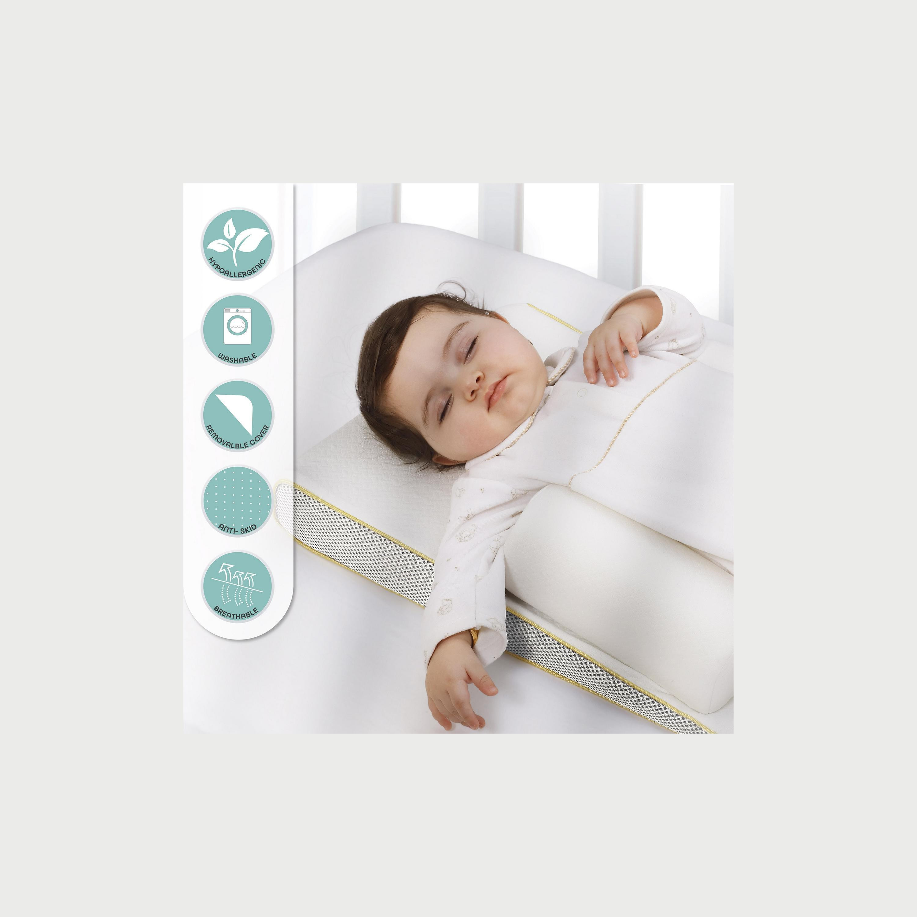 محدد وضع النوم سهل و قابل للتنفس من موون, أبيض-baby-nursery-babybedding-image-5