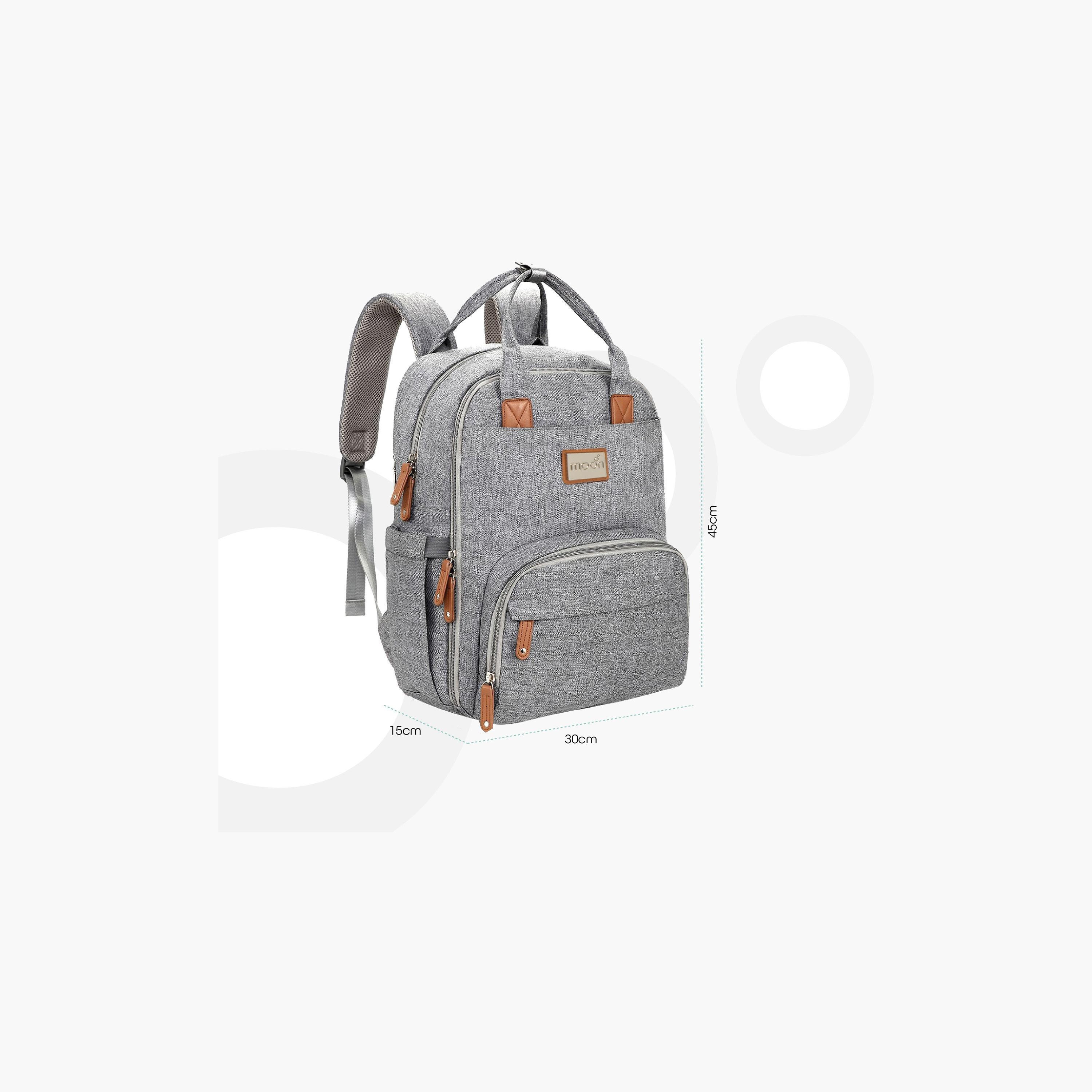 Moon Kary Me Diaper Backpack with Adjustable Straps and Zip Closure-baby-diapering-diaperbags-image-4