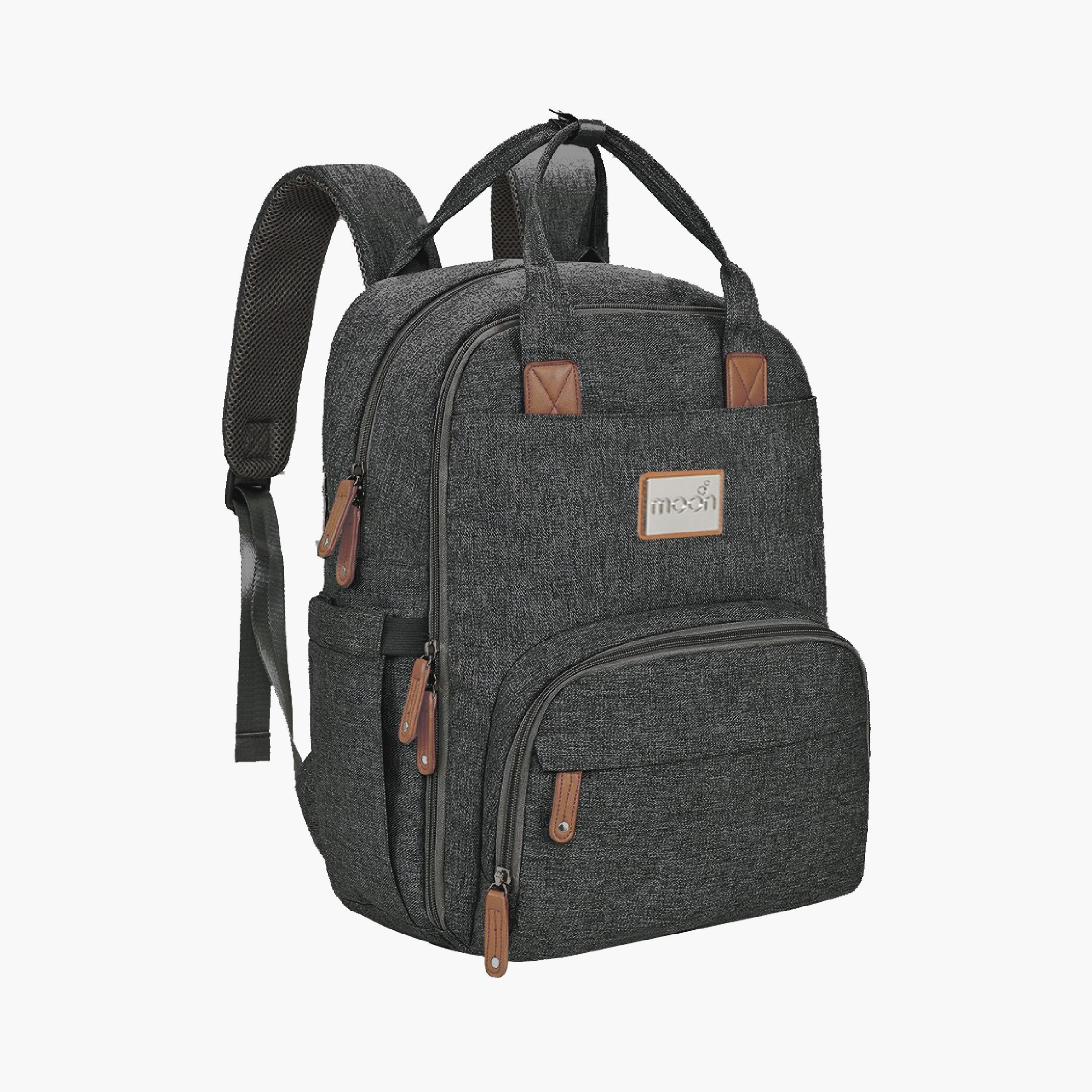 Moon Kary Me Diaper Backpack with Adjustable Straps and Zip Closure-baby-diapering-diaperbags-image-1
