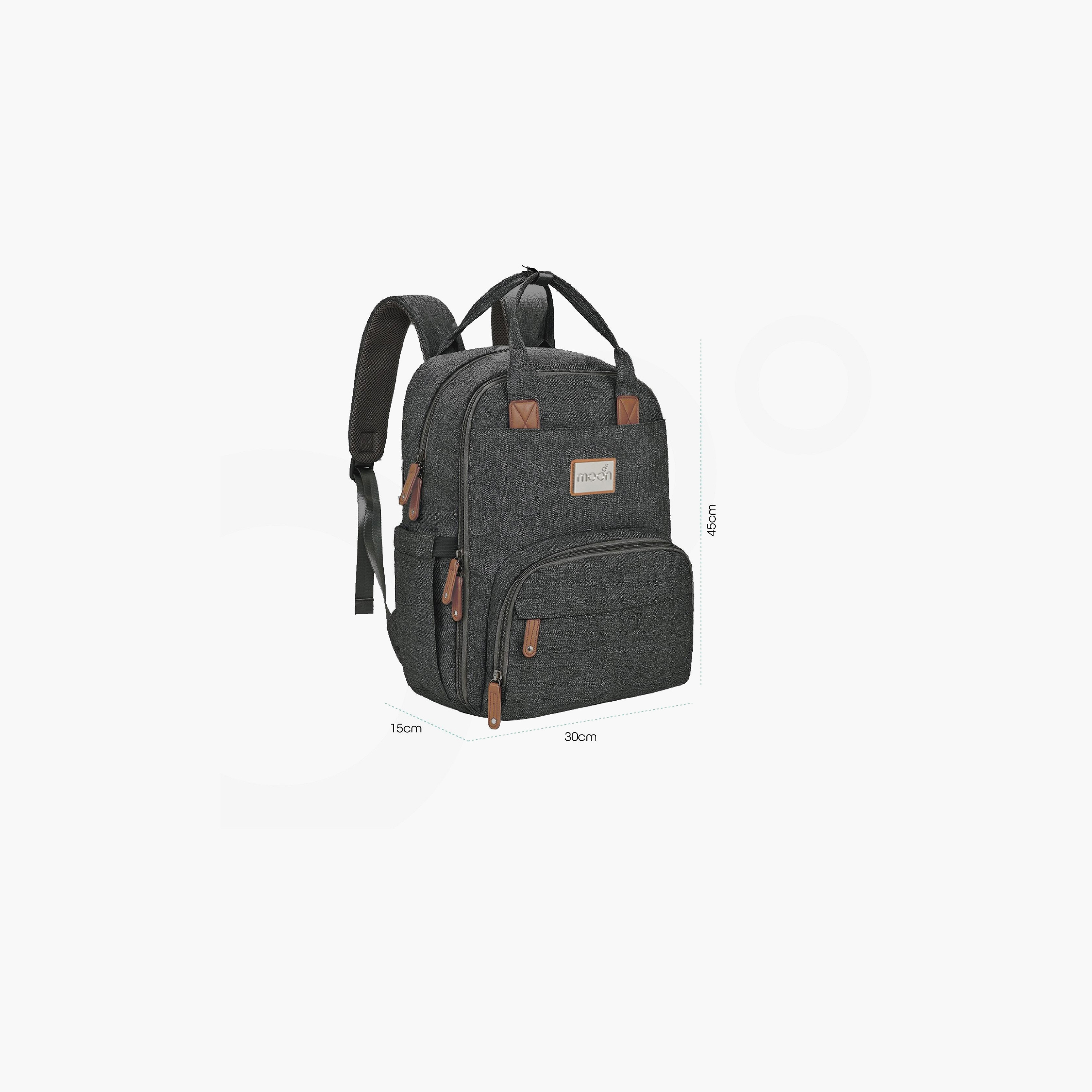 Moon Kary Me Diaper Backpack with Adjustable Straps and Zip Closure-baby-diapering-diaperbags-image-4