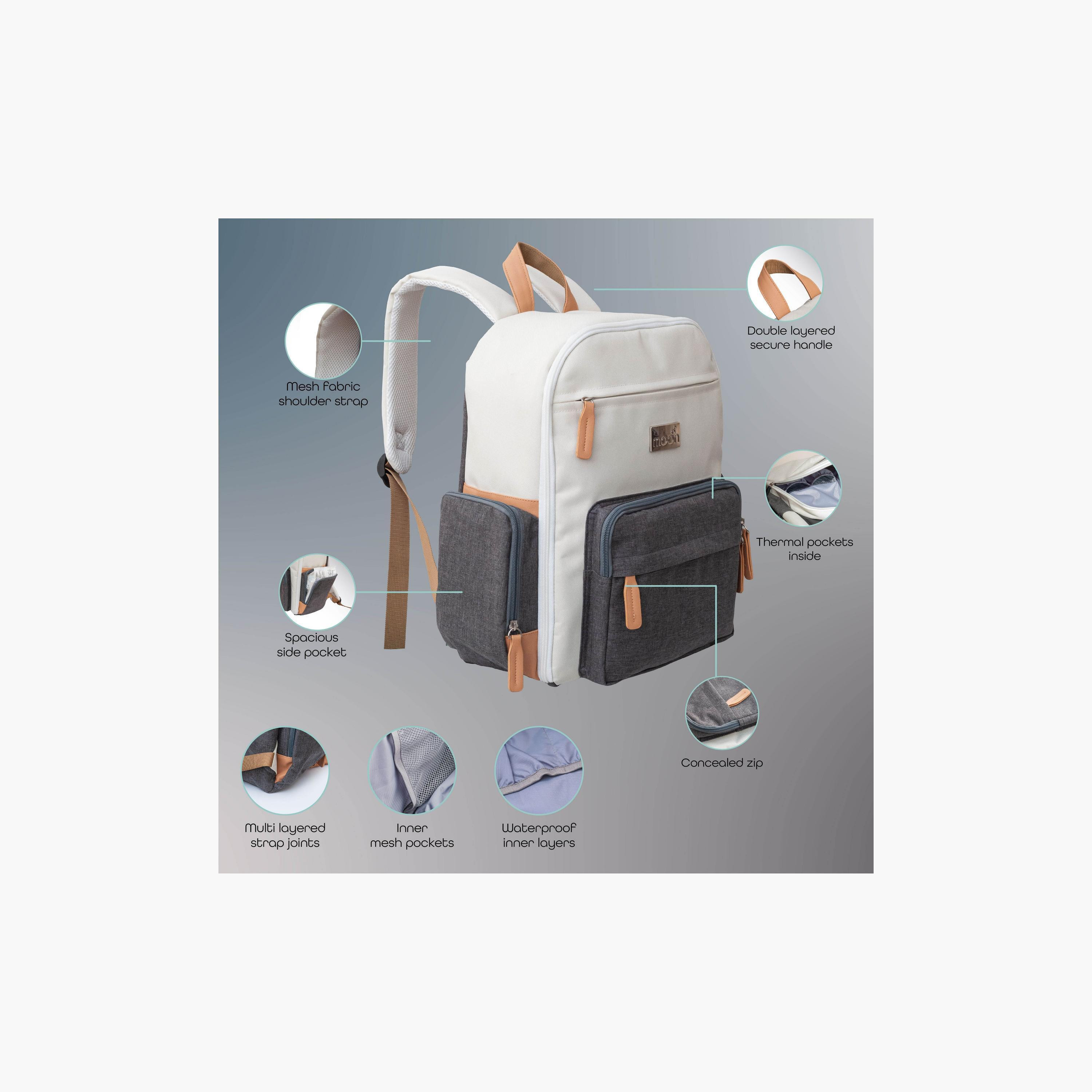 شنطة ظهر للحفاضات بحمالات قابلة للتعديل روكو من مون-baby-diapering-diaperbags-image-3