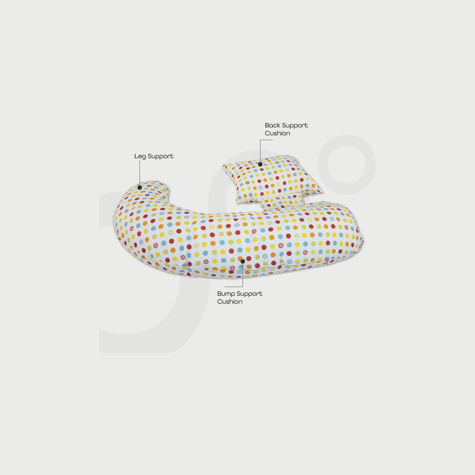 وسادة حمل متعددة الأوضاع من موون, دوت برينت-baby-maternalcare-pregnancypillows-image-2
