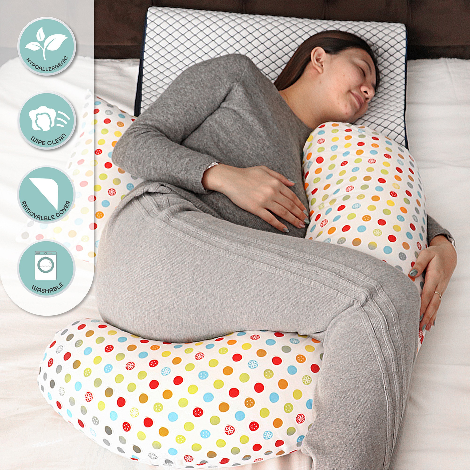 وسادة حمل متعددة الأوضاع من موون, دوت برينت-baby-maternalcare-pregnancypillows-image-4