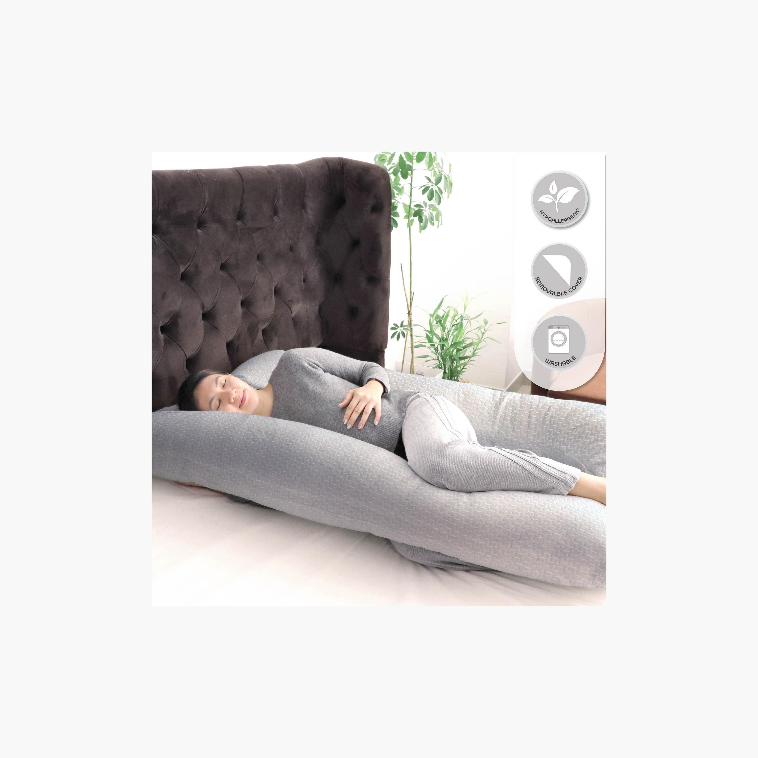 Moon Bamboo Full Body U-Shaped Pregnancy Pillow-baby-feeding-breastfeedingandcare-image-4