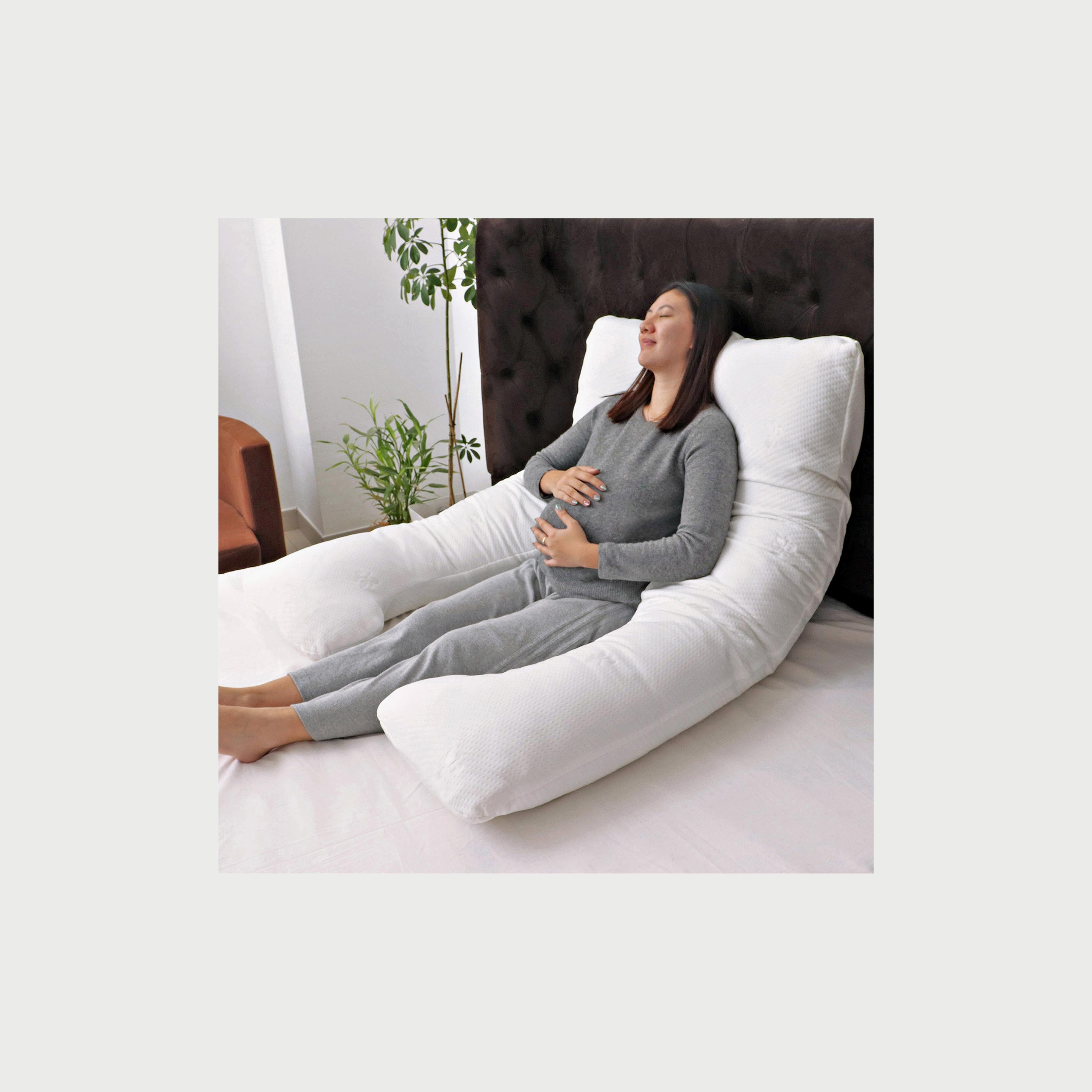 وسادة حمل لكامل الجسم على شكل حرف U من موون, أبيض-baby-feeding-breastfeedingandcare-image-3