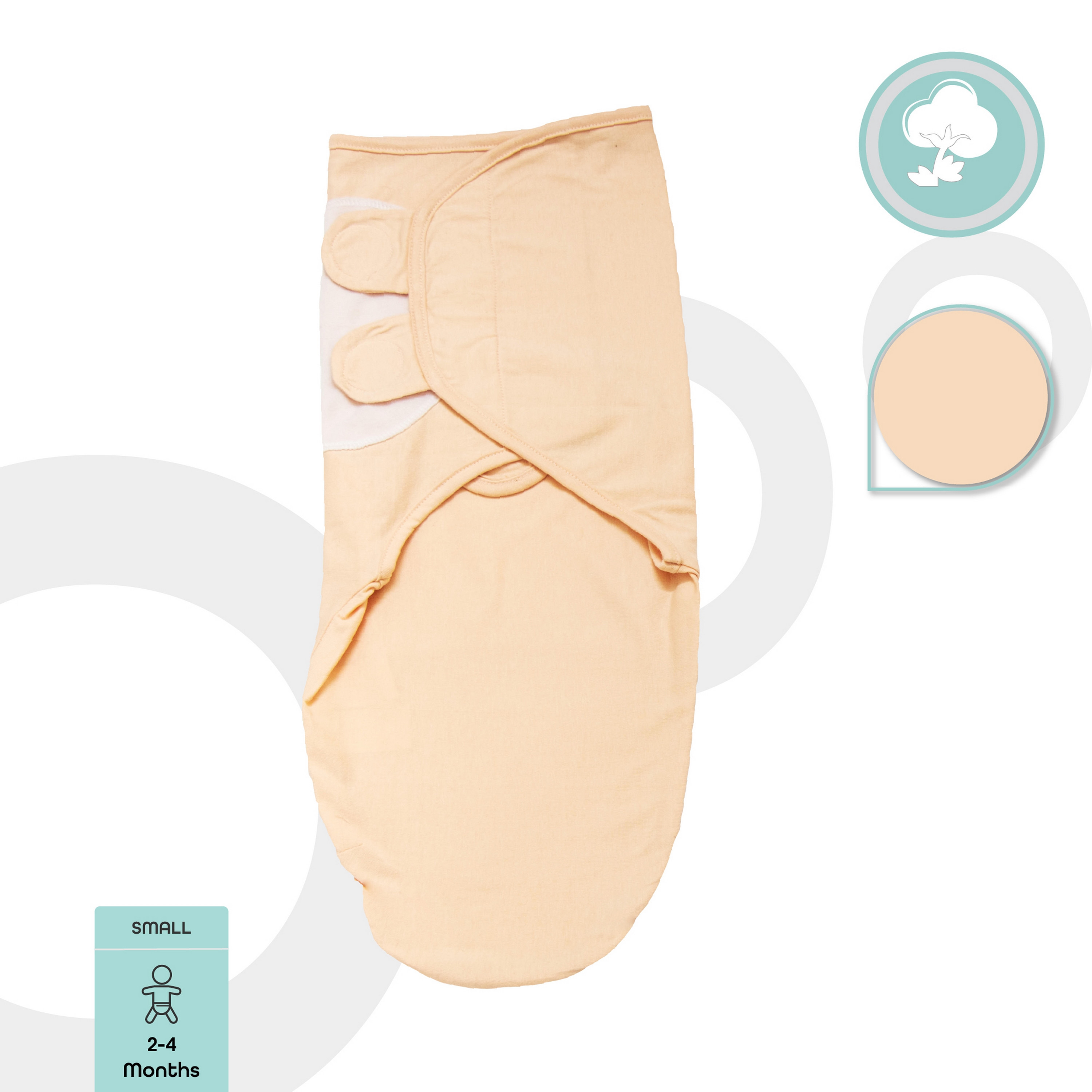 Moon Organic Swaddle Wrap with Hook and Loop Closure-baby-nursery-blanketsandswaddles-swaddlesandsleepingbags-image-2