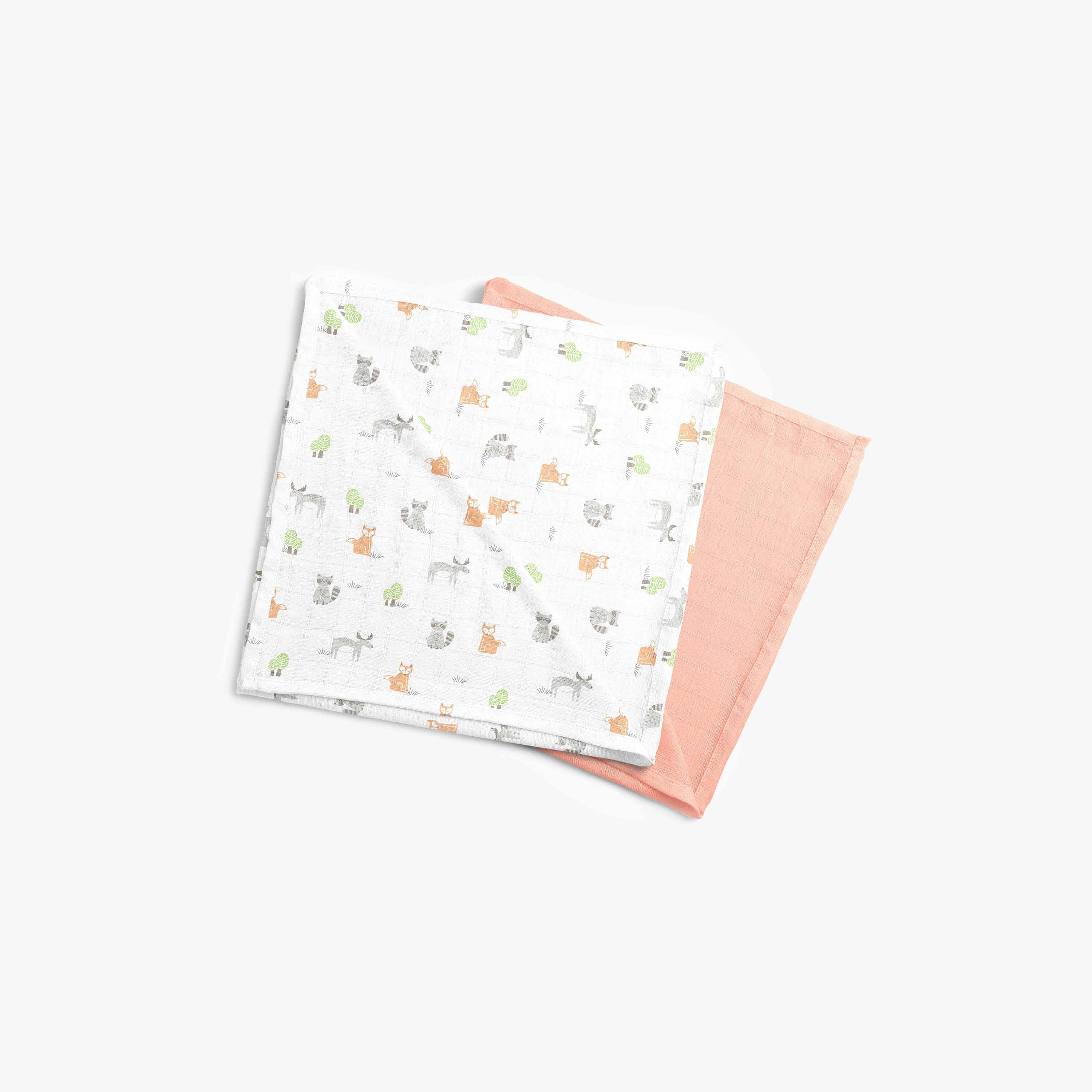 Moon 2-Piece Organic Muslin Swaddle Wrap Set - 120x120 cms-baby-nursery-blanketsandswaddles-swaddlesandsleepingbags-image-1