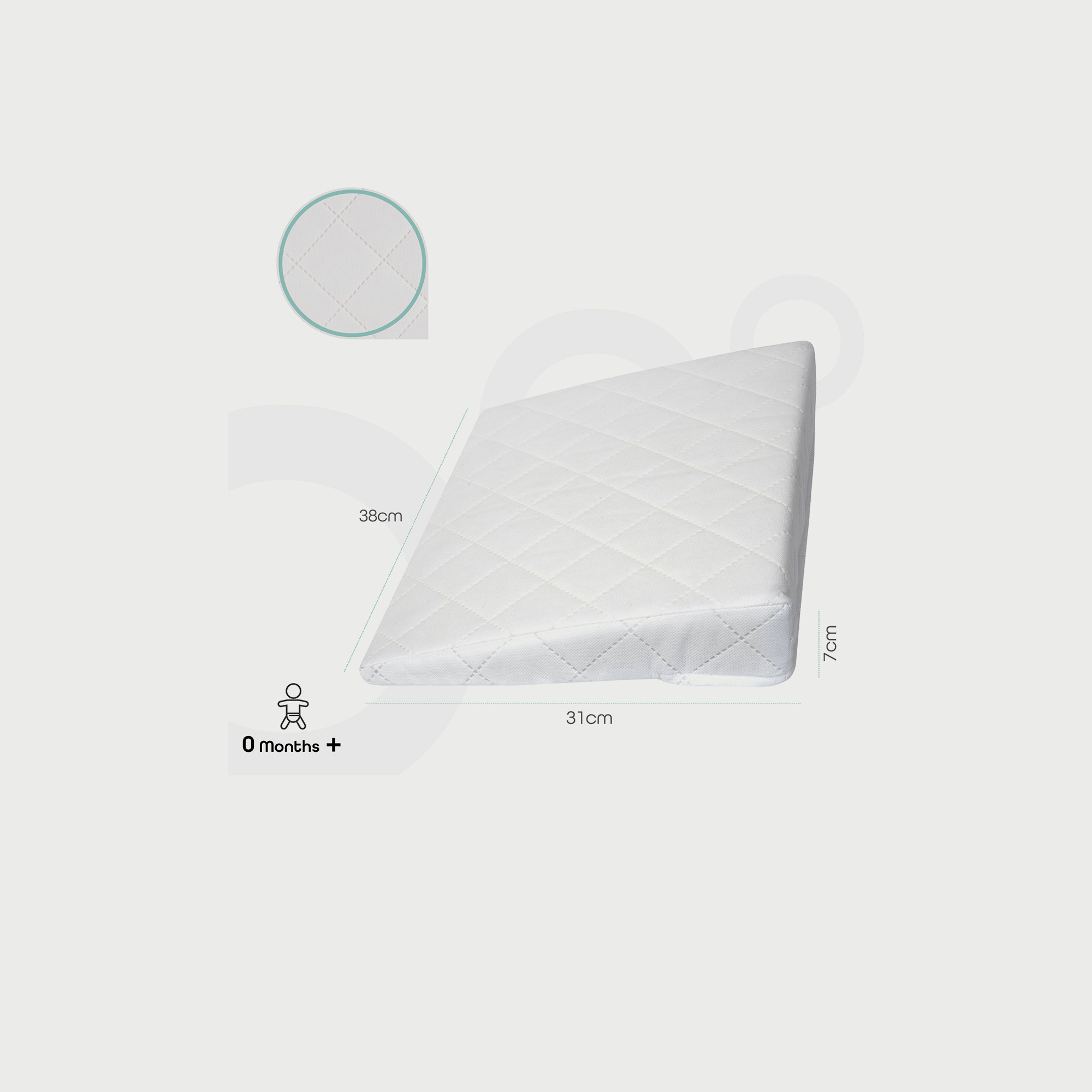 Moon Universal Crib Wedge Pillow, White-baby-nursery-babybedding-image-2