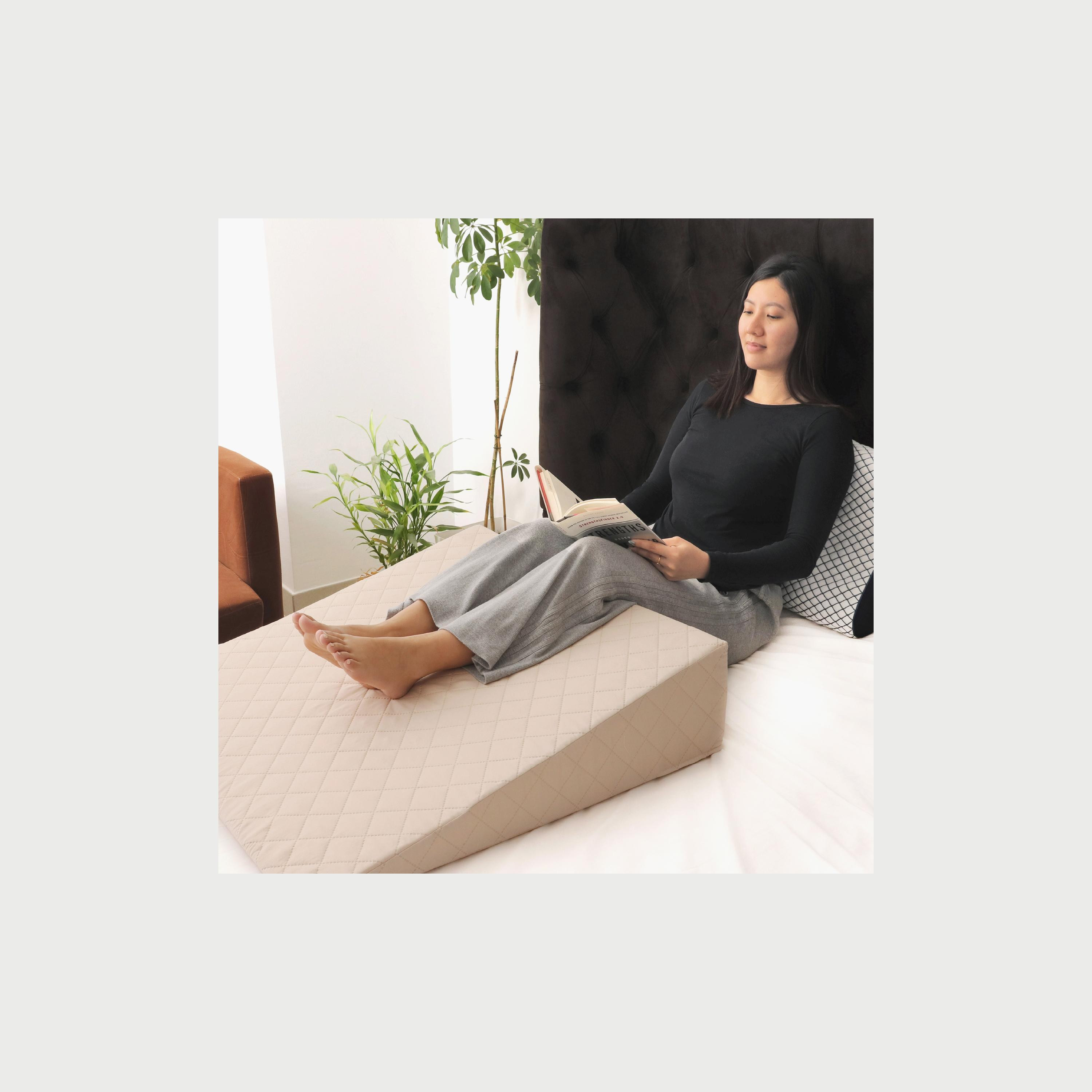 Moon Pregnancy Wedge Pillow for GERD Acid Reflux, Beige-baby-maternalcare-pregnancypillows-image-5