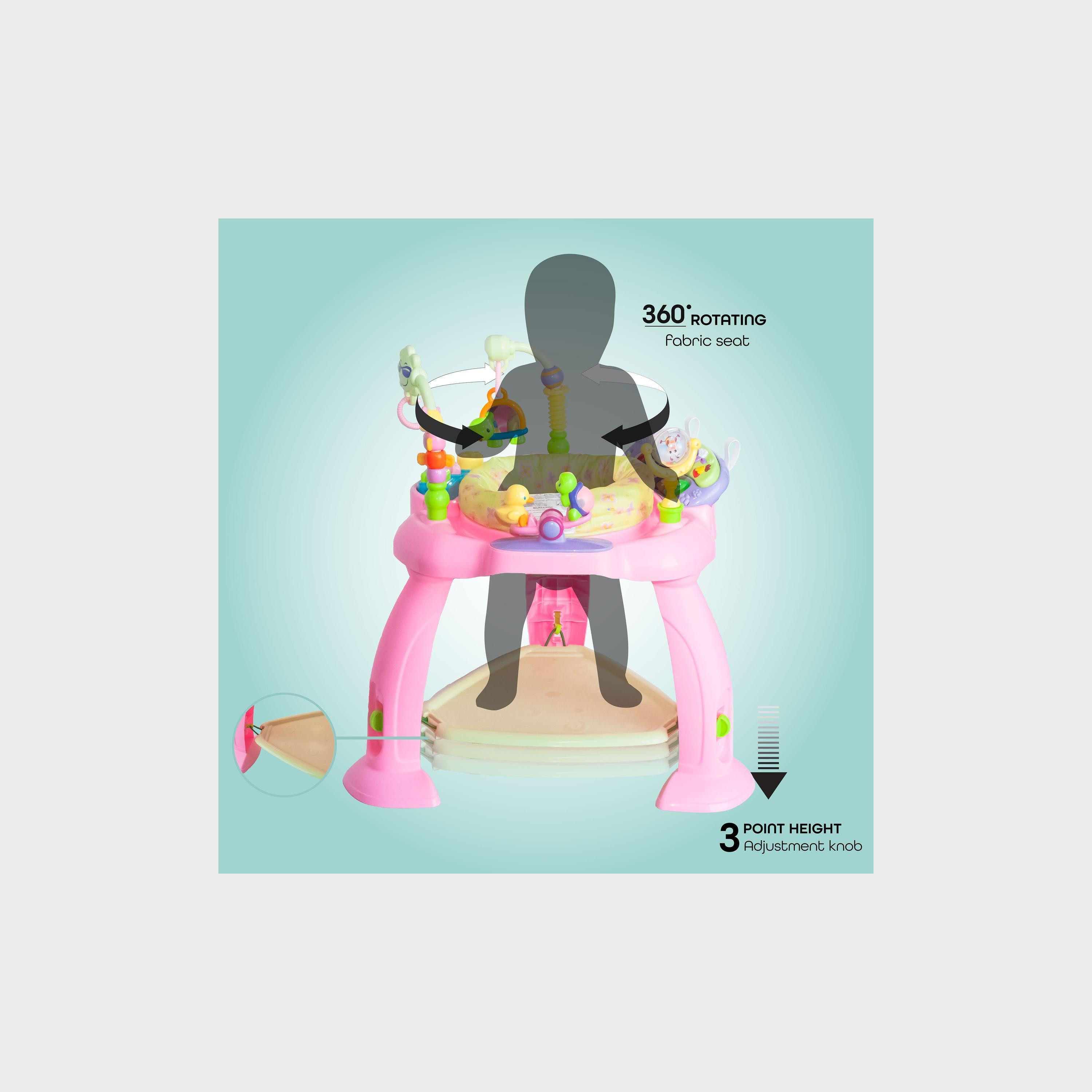 ألعاب نطاطة الأطفال جامب أن بلاي من موون، وردي-baby-infantactivity-bouncers-image-4