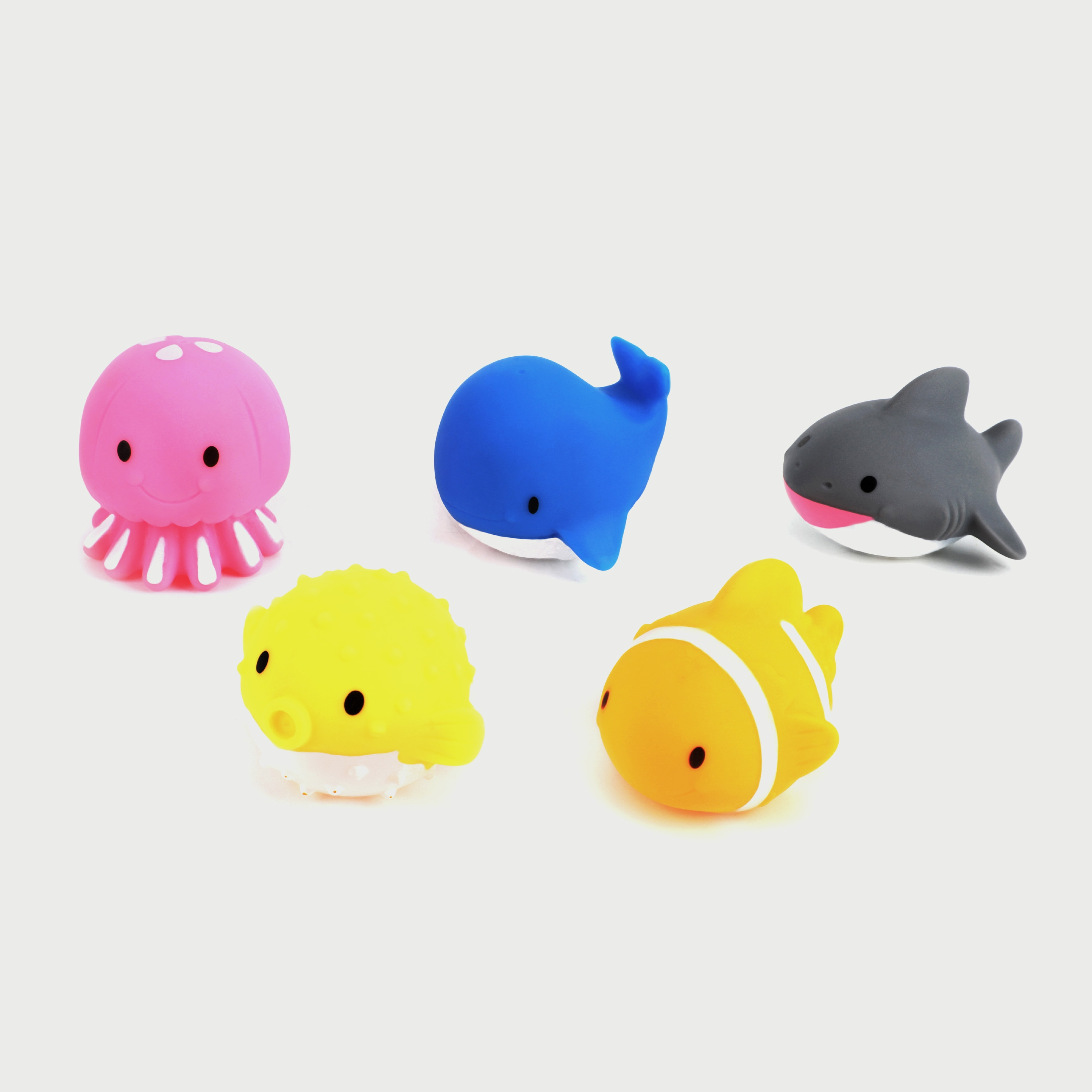 5 قطع من ألعاب شخصيات الحياة المائية للأطفال من موون -toys-babyandtoddlertoys-bathtoys-image-1