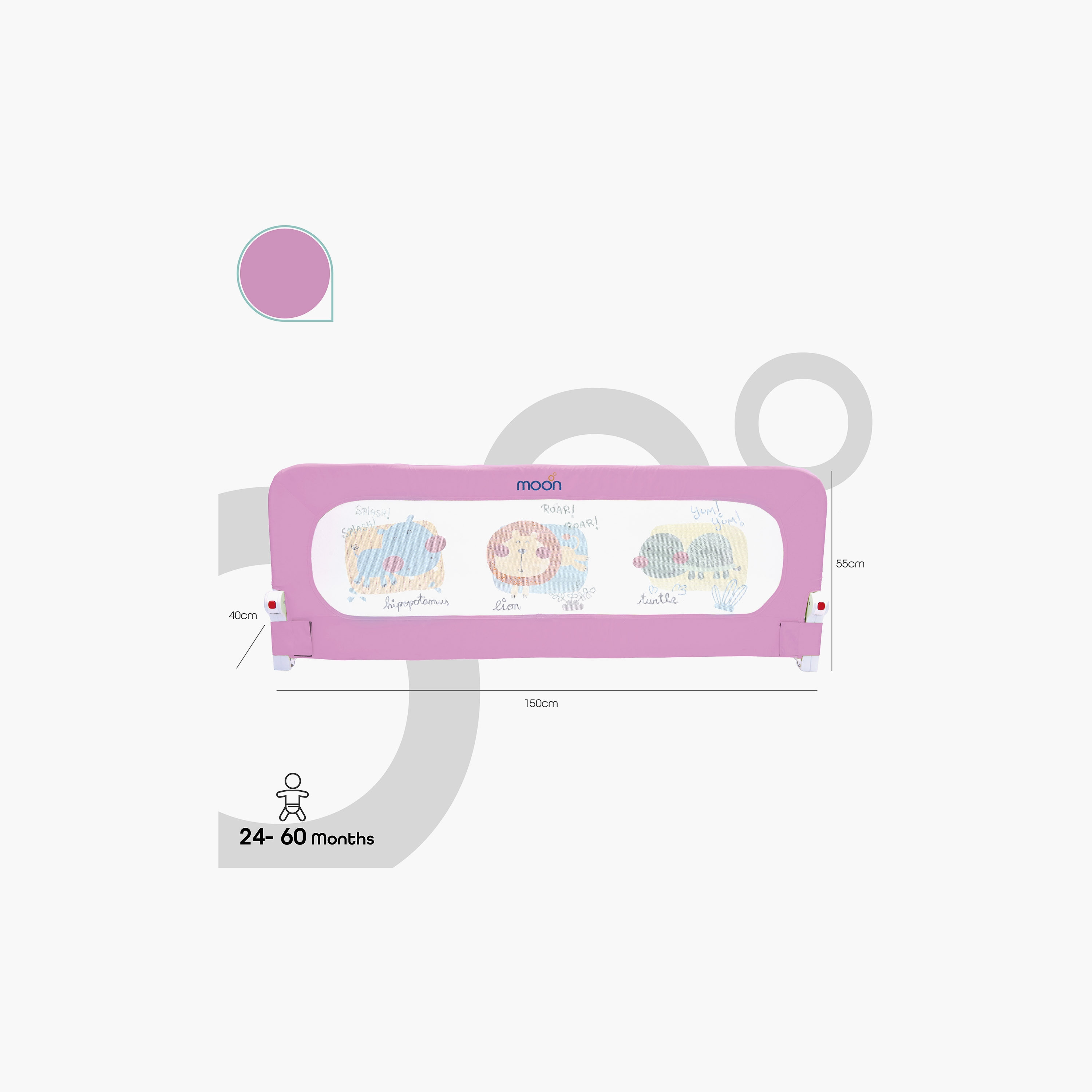 Moon Sequr Printed Bed Rail-baby-healthandsafety-babyproofing-image-2