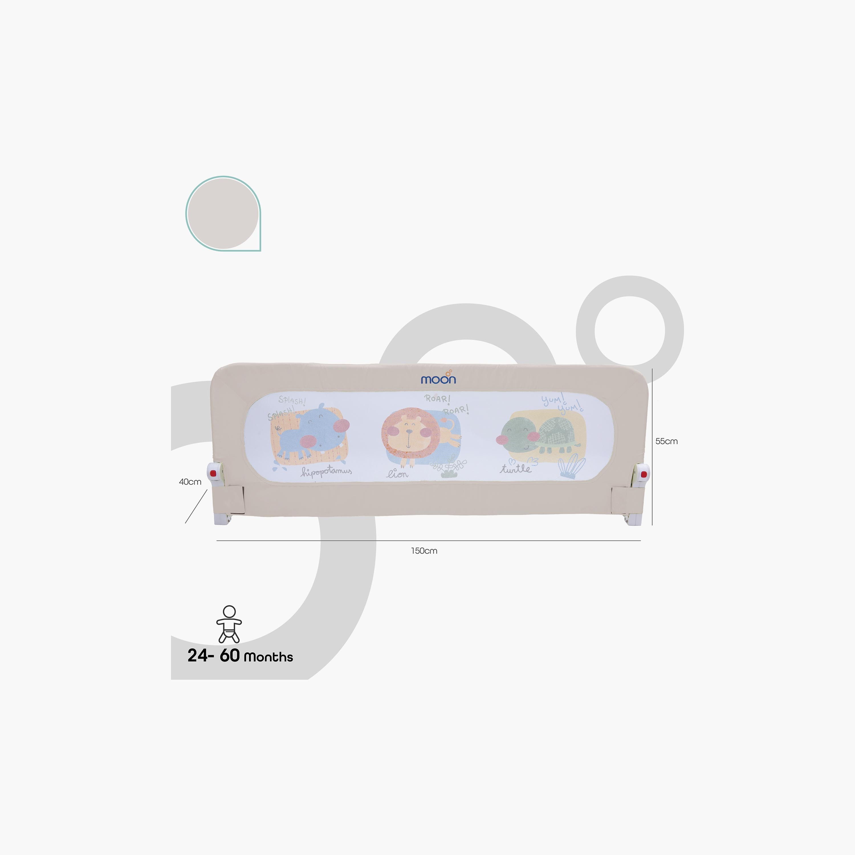 Moon Sequr Printed Bed Rail-baby-healthandsafety-babyproofing-image-2