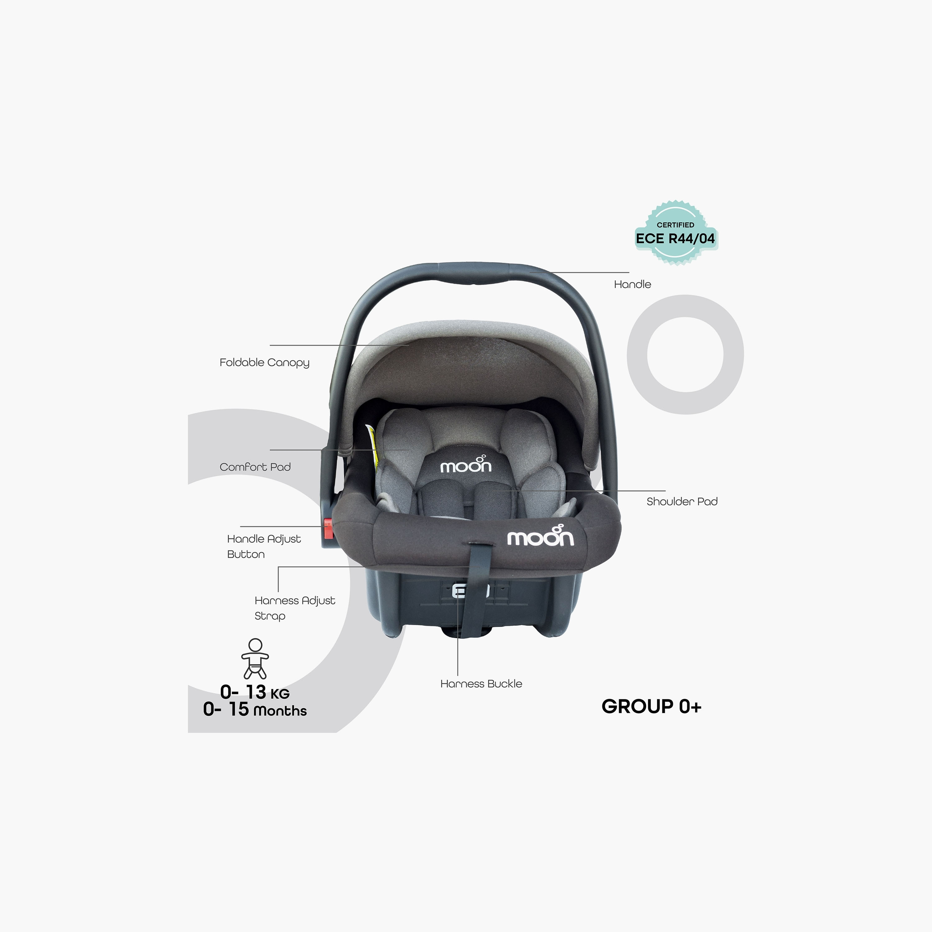 مقعد سيارة حامل الطفل بيبو من موون، بني-baby-gear-carseats-image-2