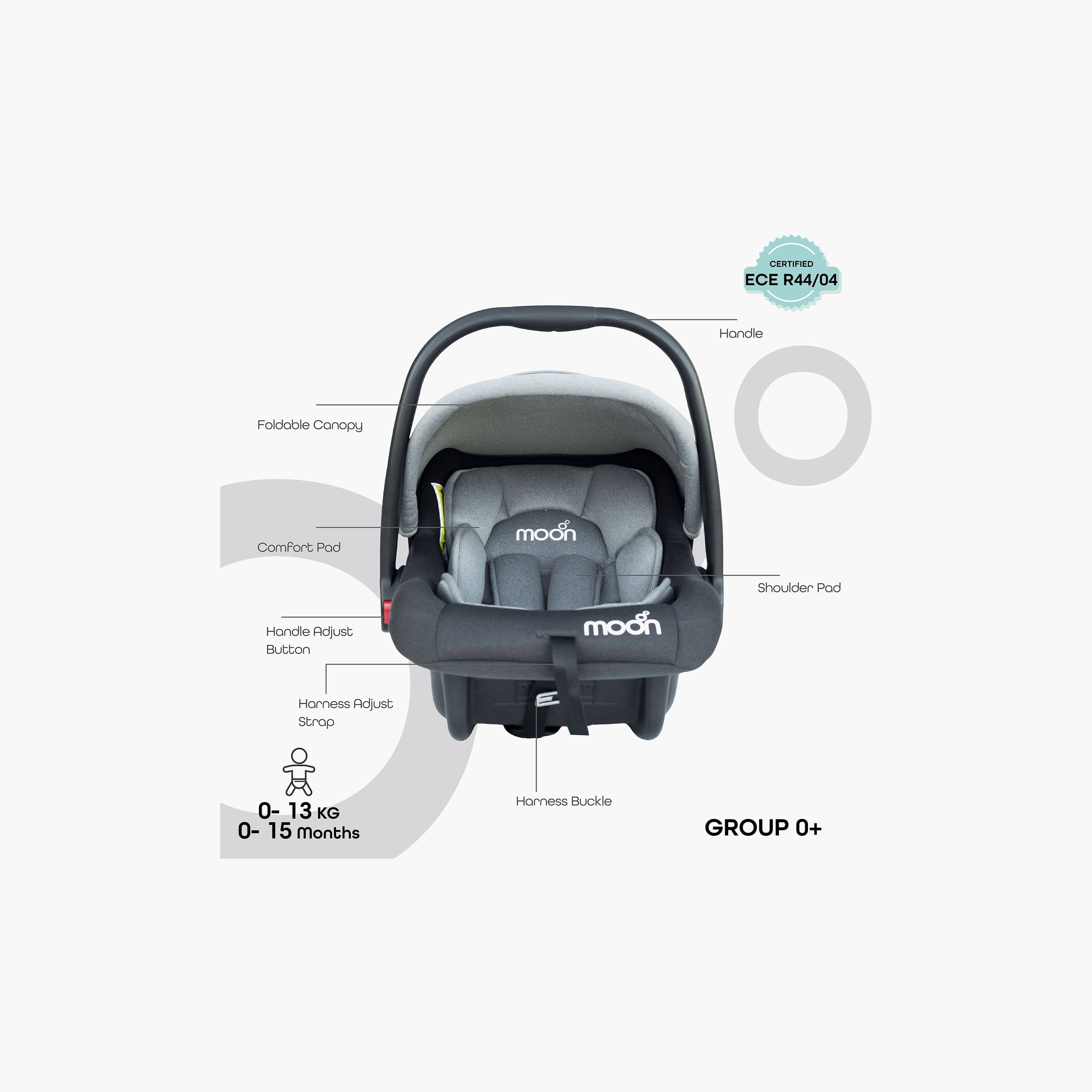 مقعد سيارة حامل الطفل بيبو من موون، رمادي-baby-gear-carseats-image-3