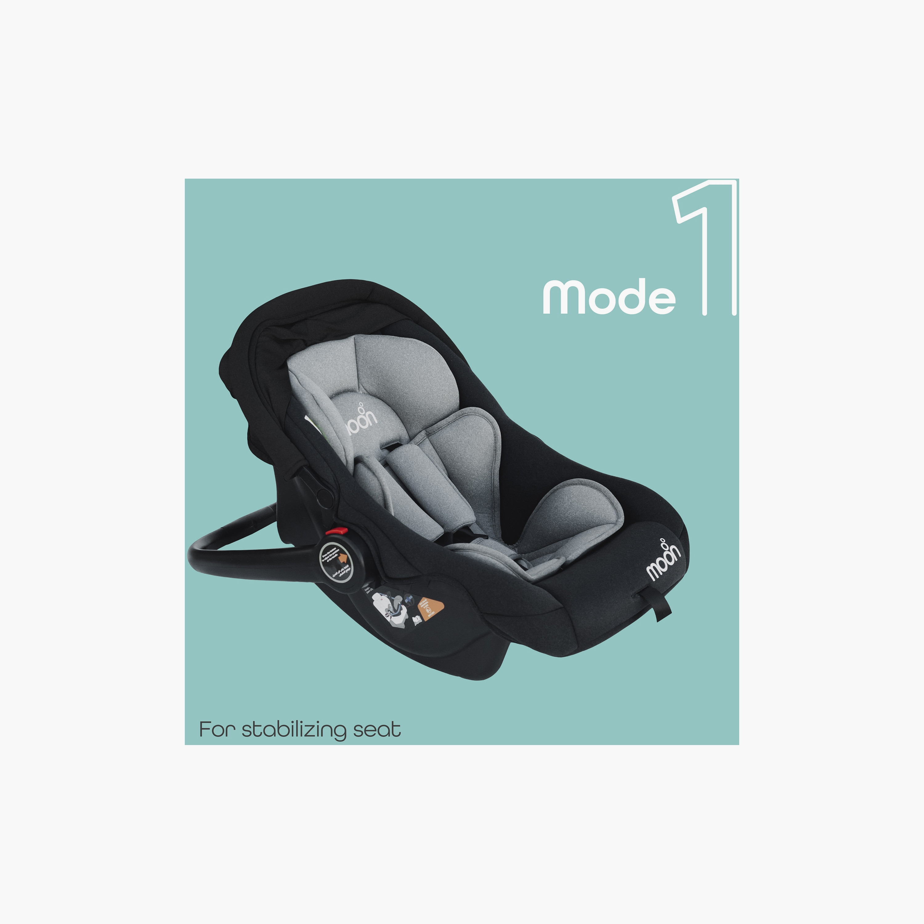Moon Bibo Infant Car Seat with 5-Point Safety Harness, Side Impact Protection and Seat Belt System-baby-gear-carseats-image-3