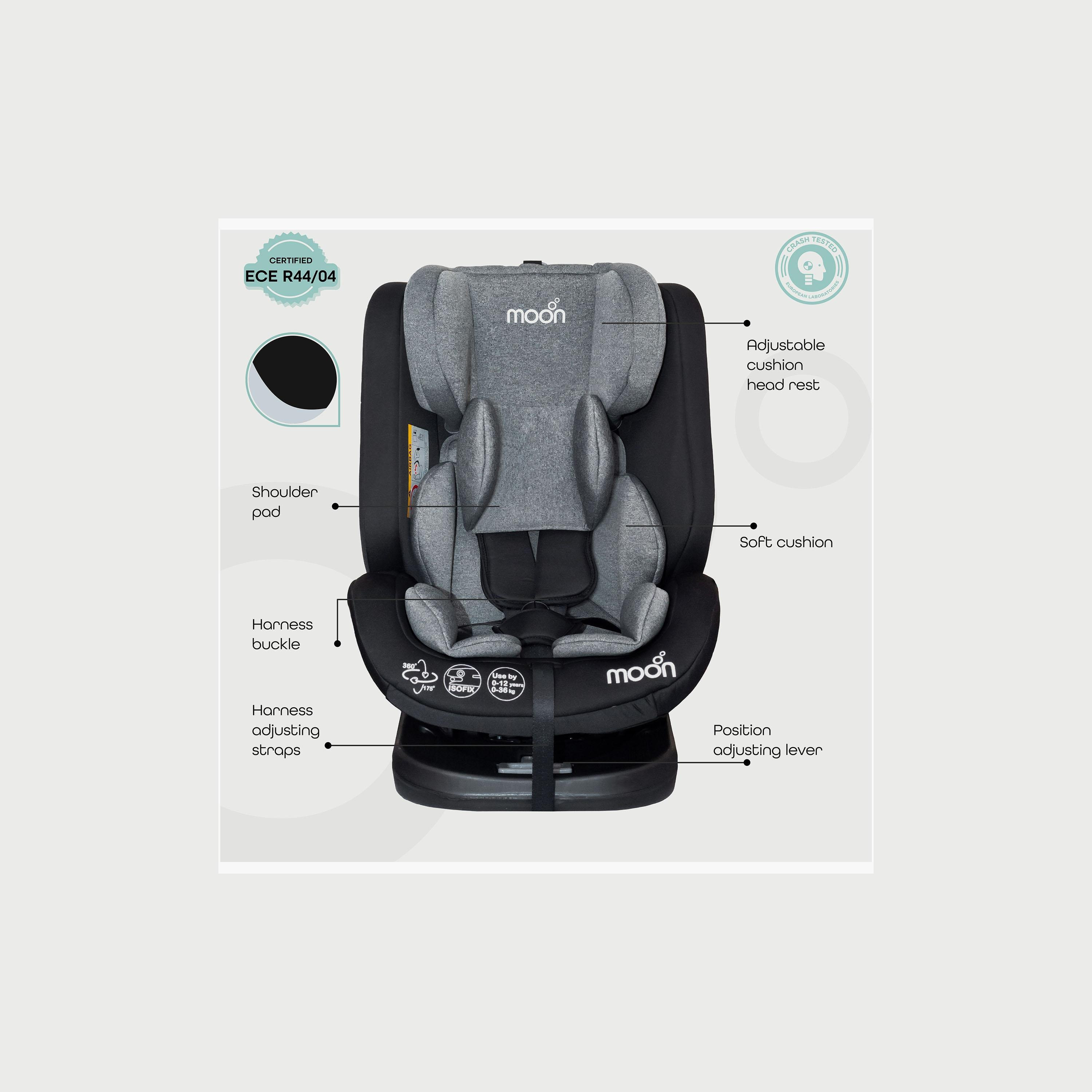 Moon Rover Baby/Infant Car Seat (Group 0+/1/2/3), Black-baby-gear-carseats-image-2