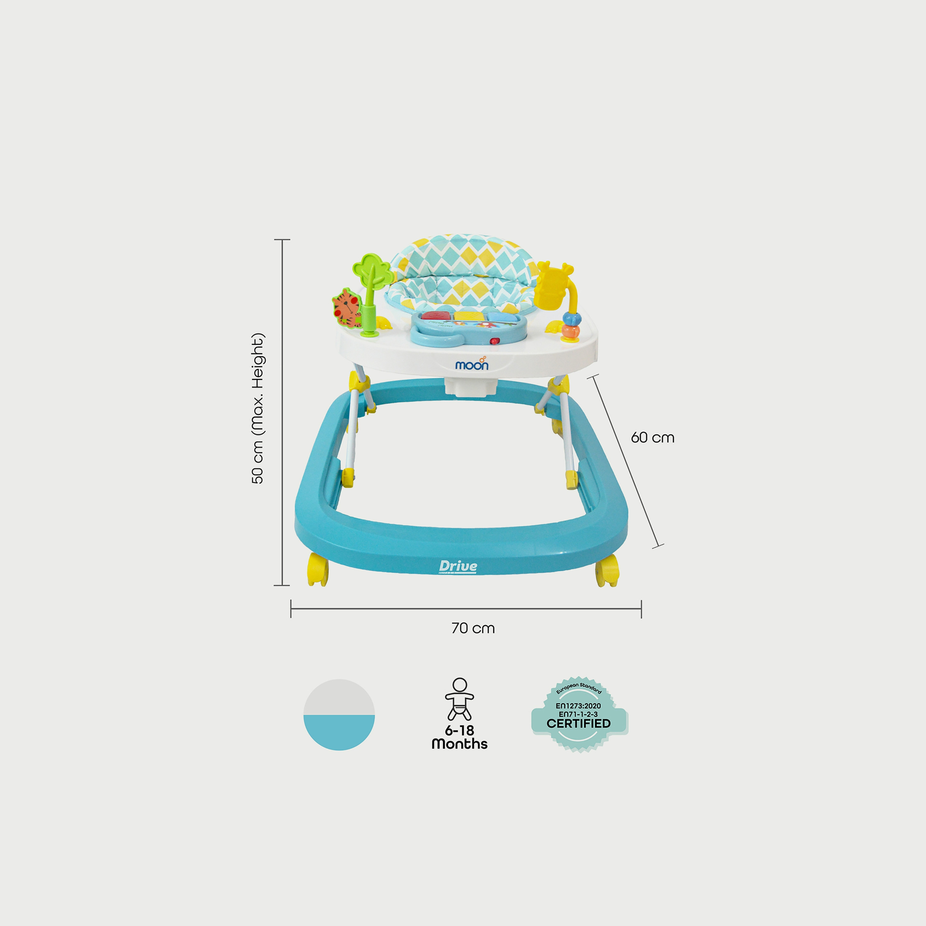 Moon Drive Height Adjustable Baby Walker-baby-infantactivity-walkers-image-4