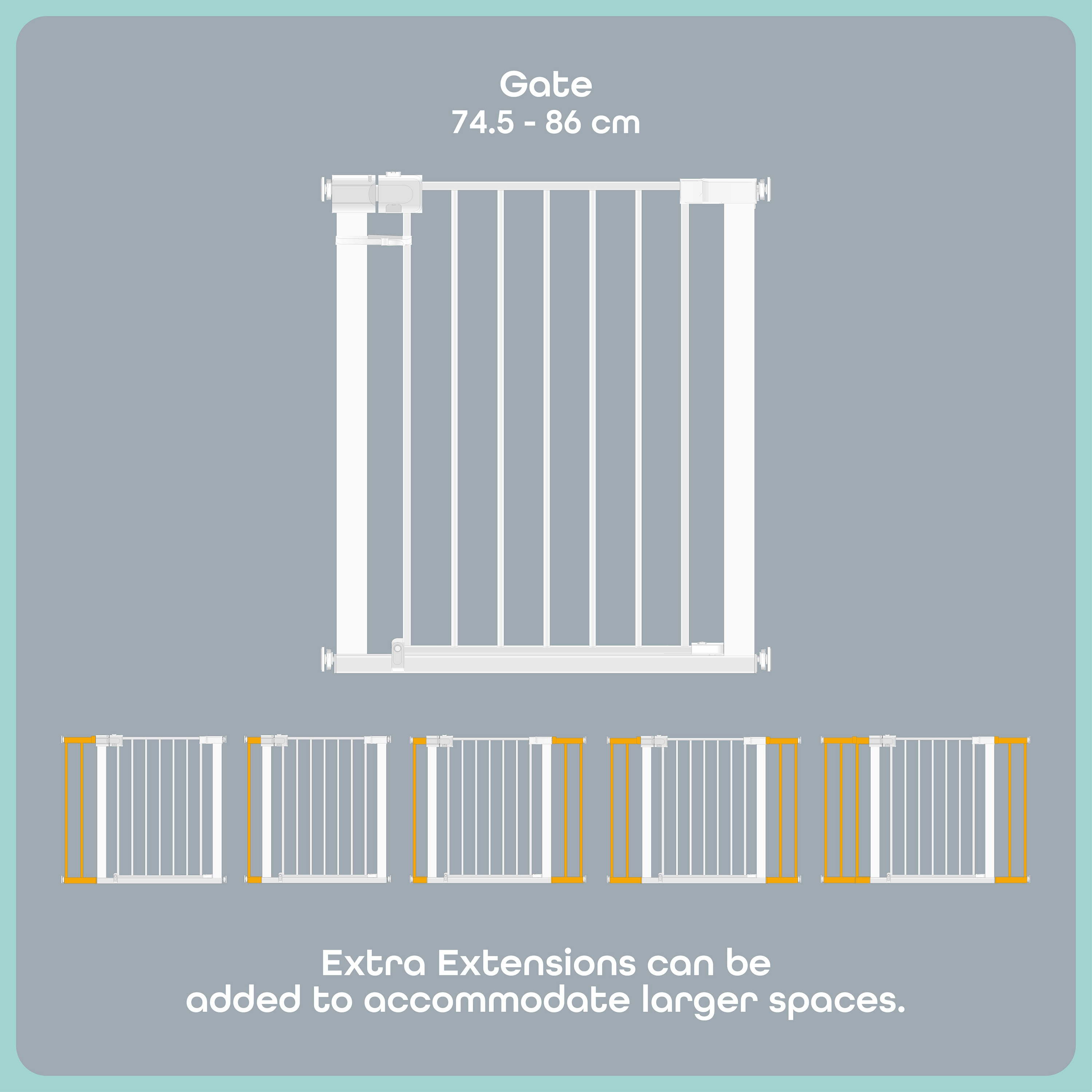 Moon 4-Piece Metal Safety Gate Kit-baby-healthandsafety-babyproofing-image-3