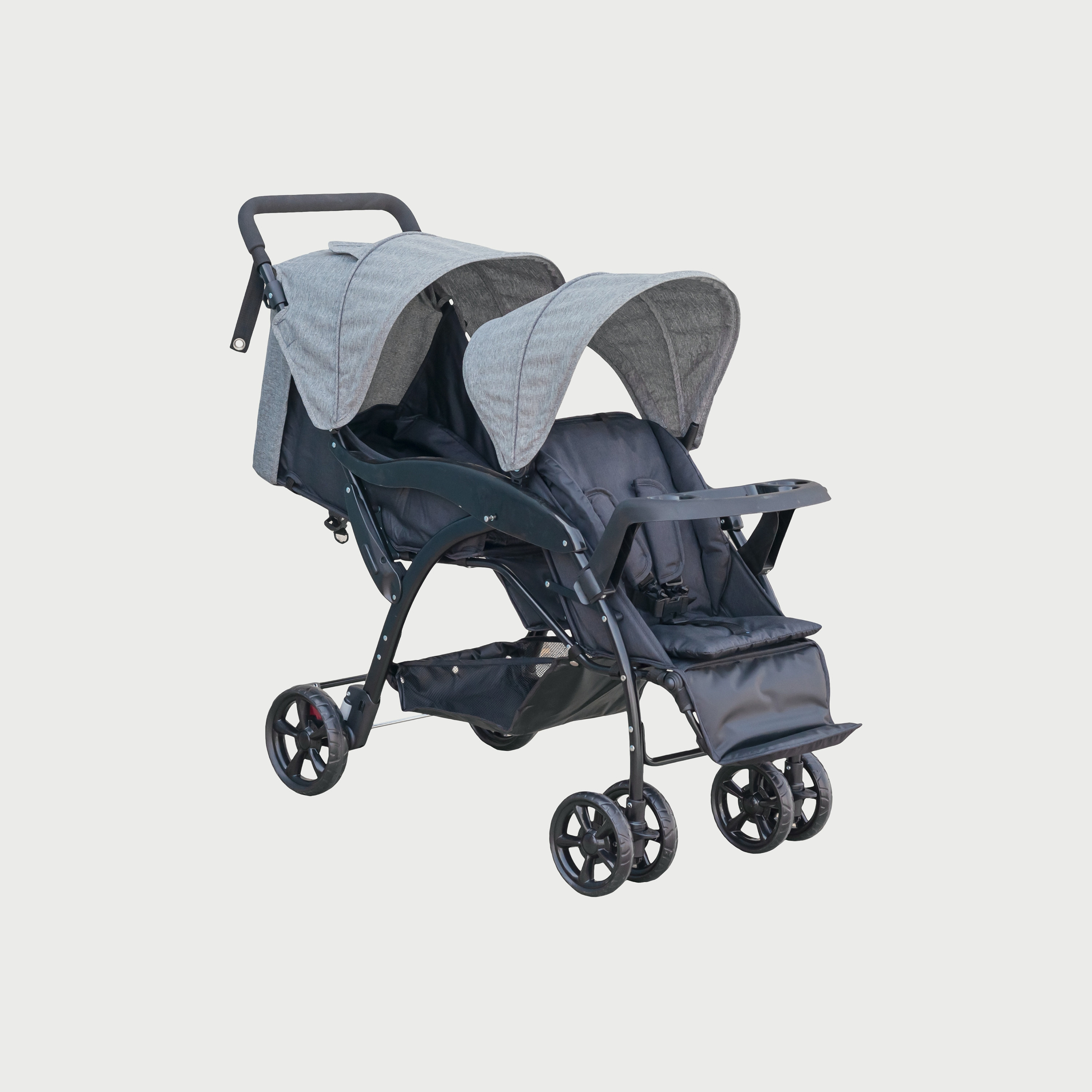 Foldable cheap twin stroller