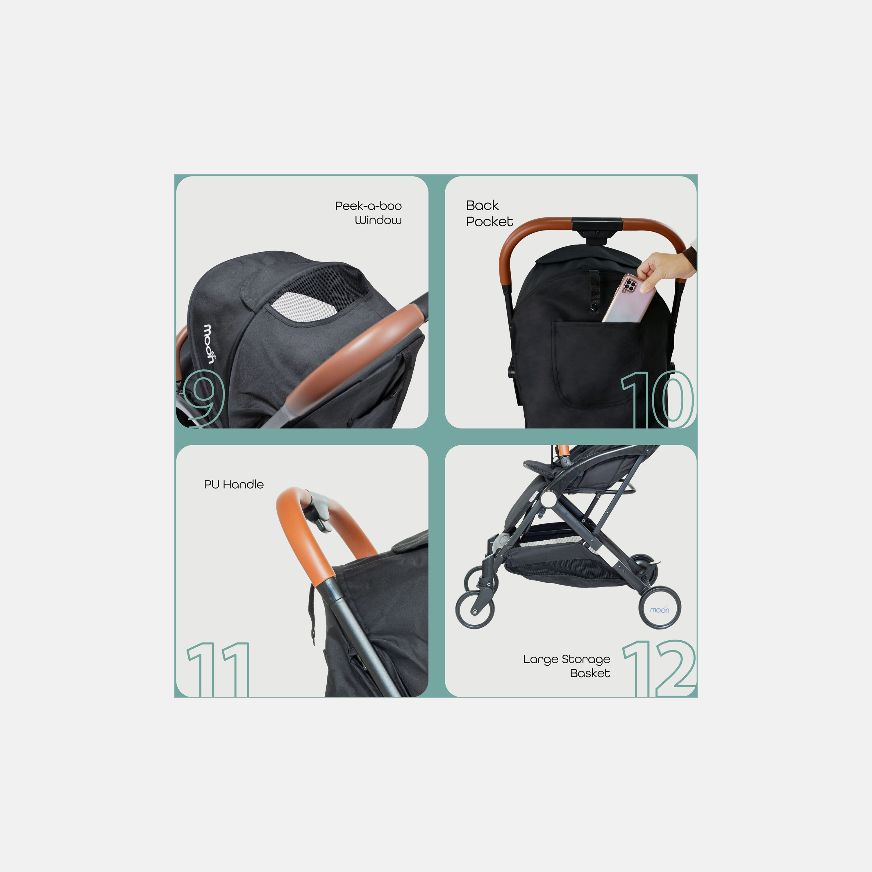 Moon Ritzi Cabin Approved Stroller with Adjustable Handlebar and Basket-baby-gear-strollersandprams-strollers-image-5