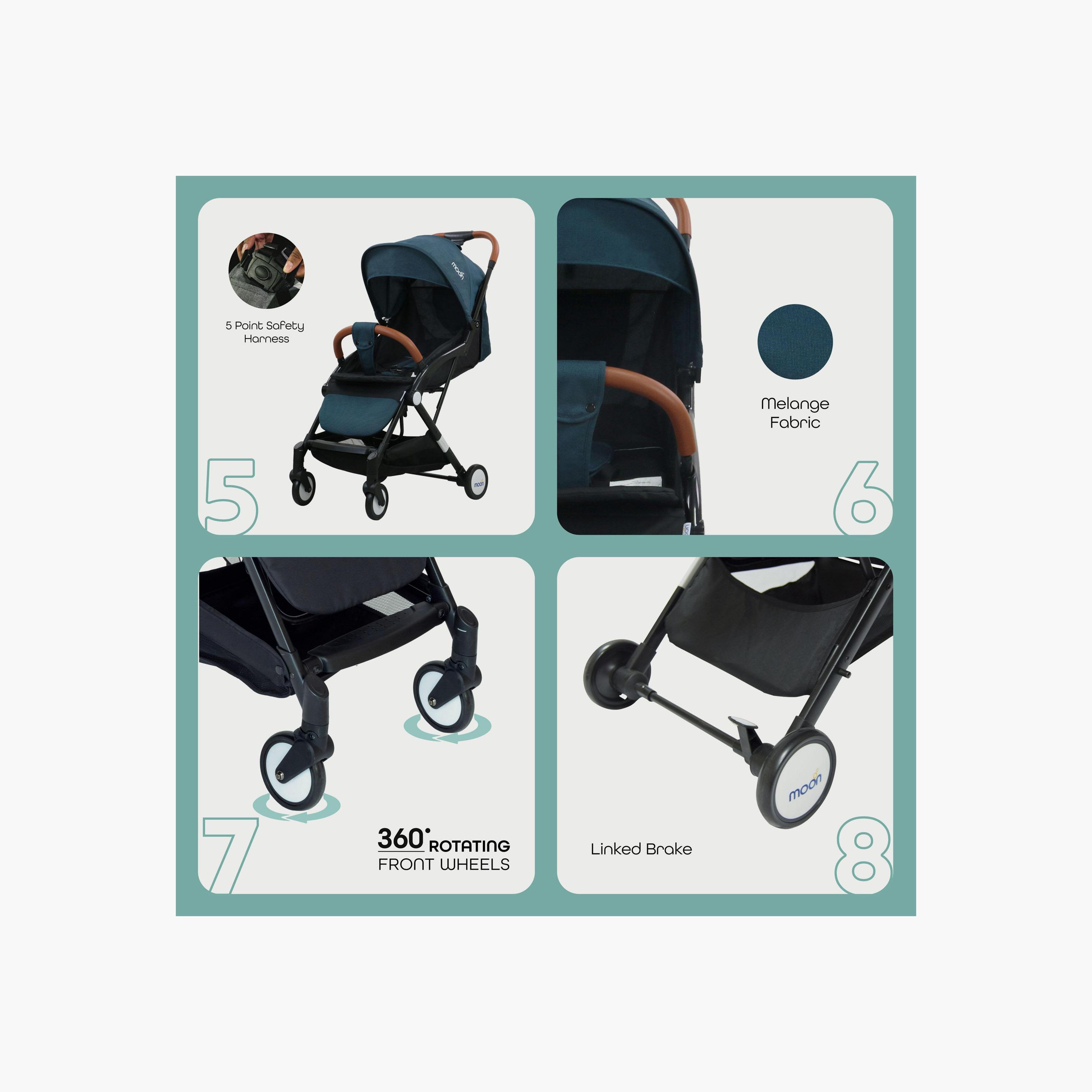 Moon Ritzi Cabin Approved Stroller with Adjustable Handlebar and Basket-baby-gear-strollersandprams-strollers-image-4