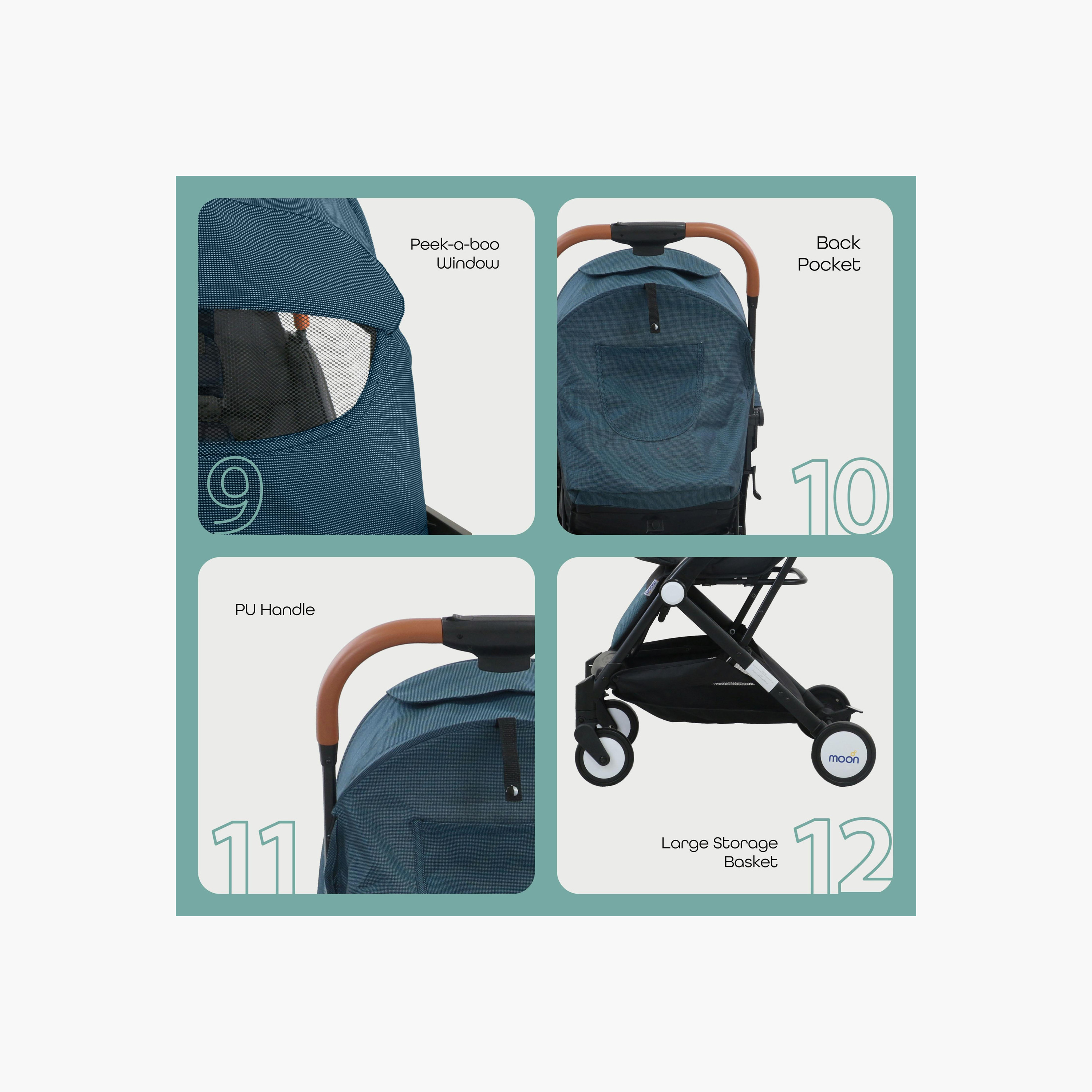 Moon Ritzi Cabin Approved Stroller with Adjustable Handlebar and Basket-baby-gear-strollersandprams-strollers-image-5