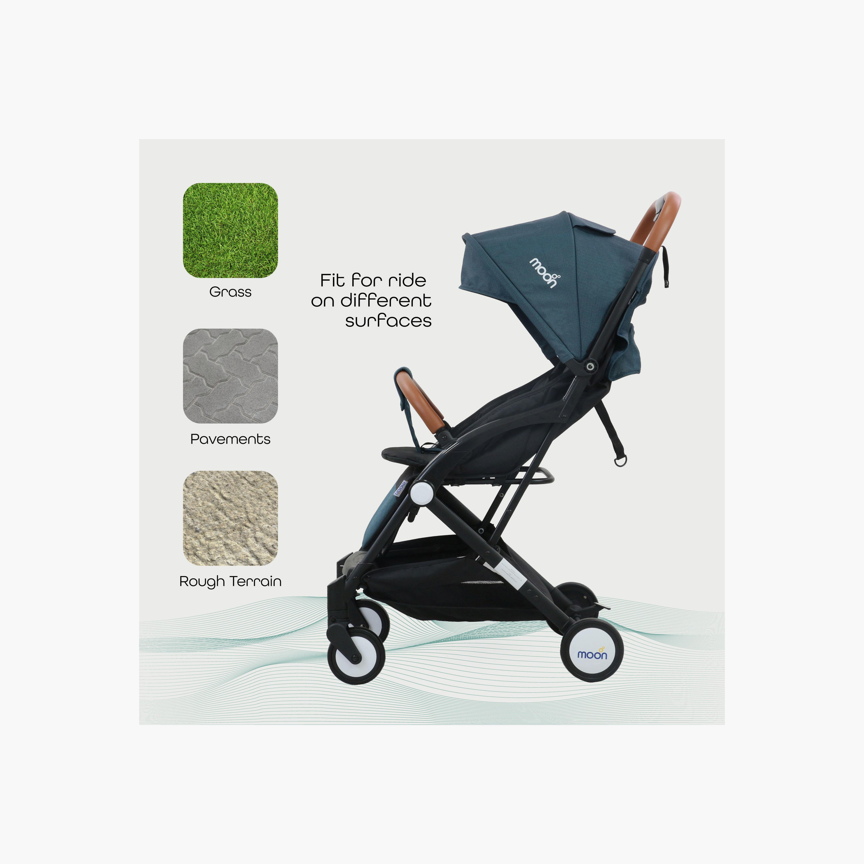 Moon Ritzi Cabin Approved Stroller with Adjustable Handlebar and Basket-baby-gear-strollersandprams-strollers-image-6