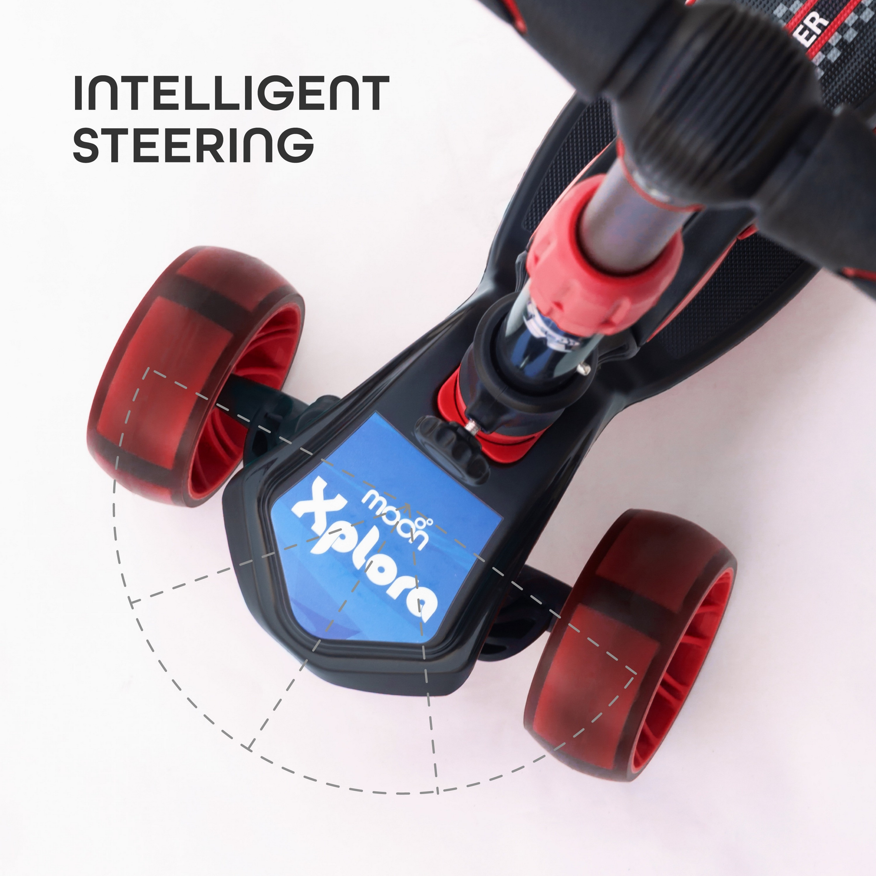 Moon Xplora Foldable Baby Scooter with Seat - Red-toys-outdoor-scooters-image-5
