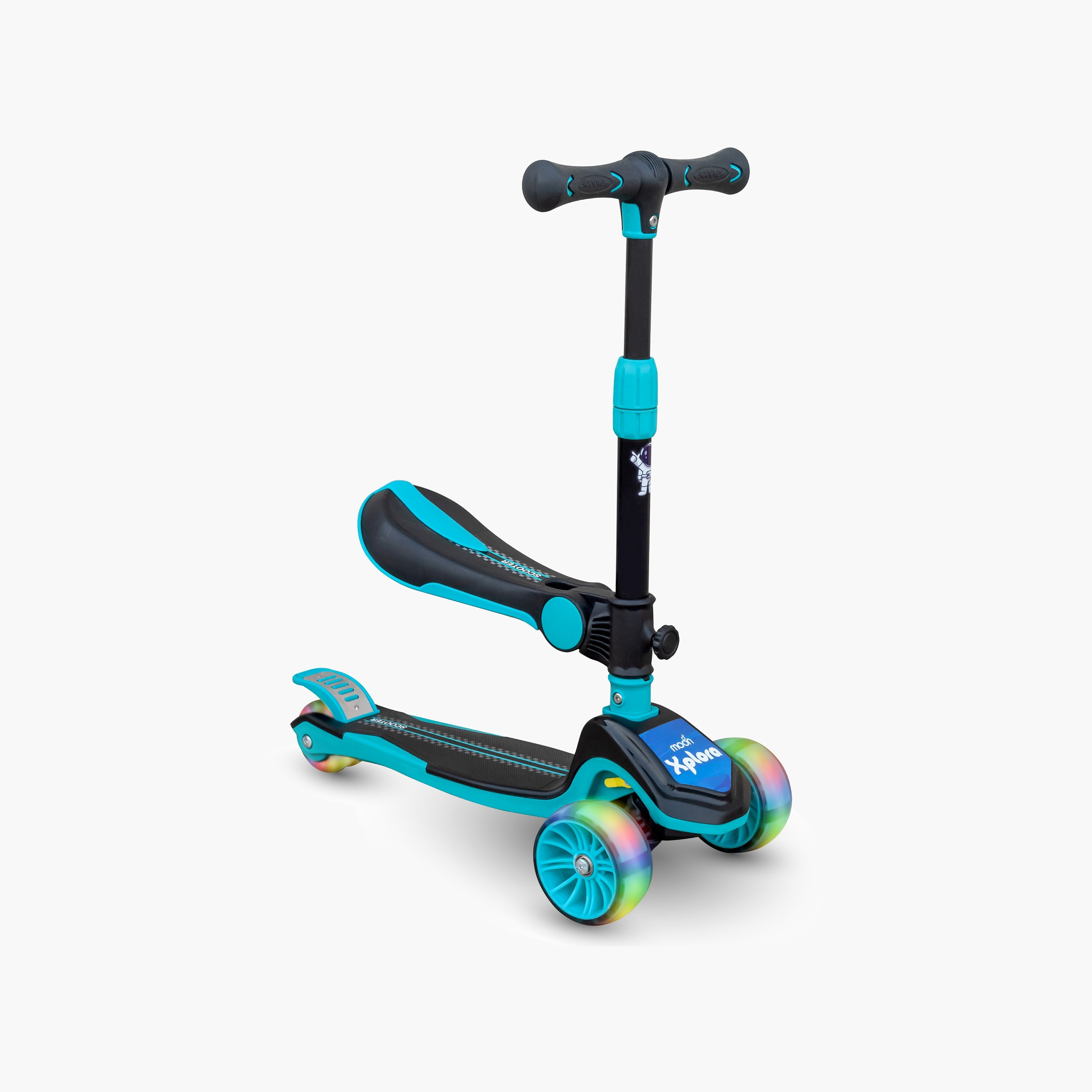 Moon Xplora Foldable Baby Scooter with Seat - Blue-toys-outdoor-scooters-image-1