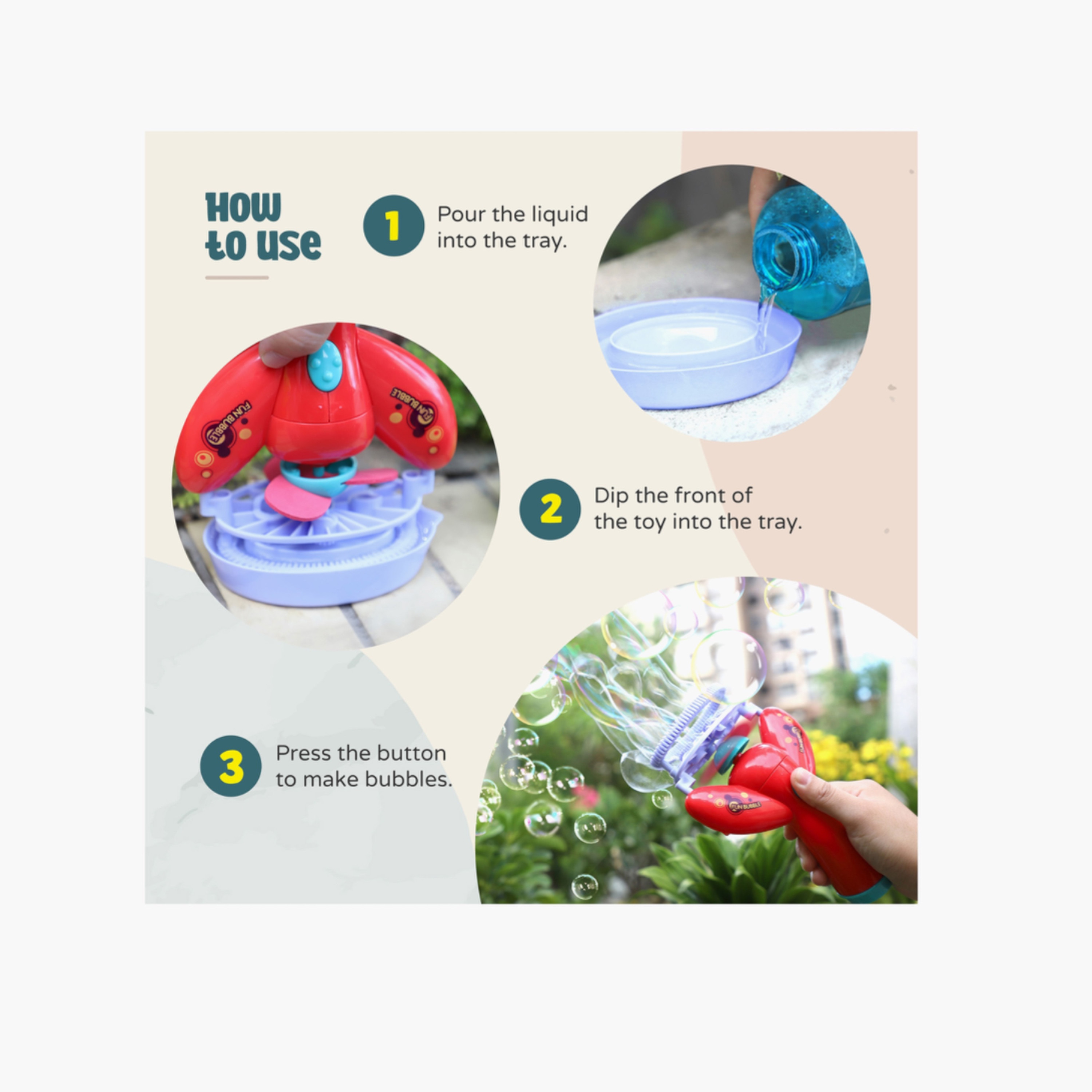 Moon Bubble Burst With Tray, Red
-toys-outdoor-poolandbeach-waterandbubbleguns-image-2