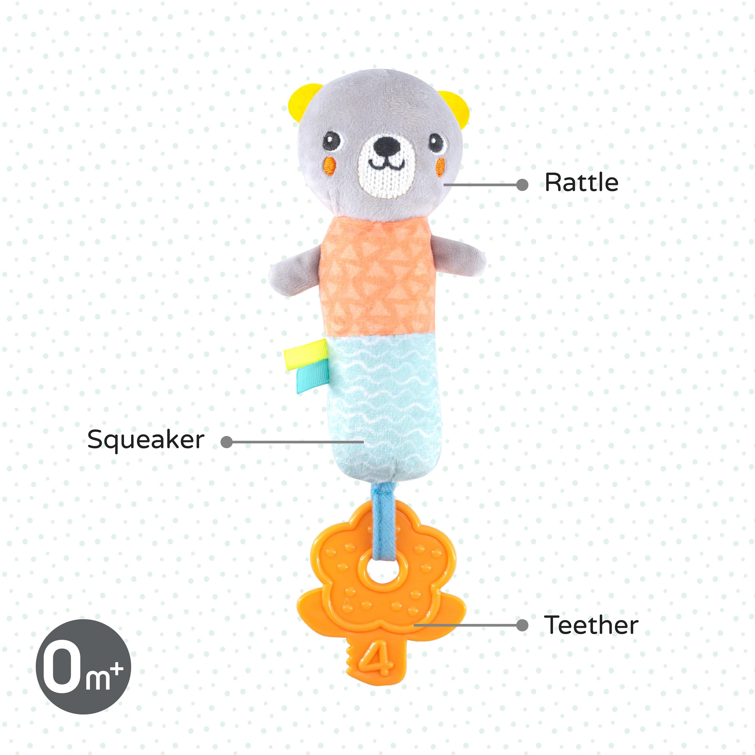 Moon Bear Jungle Friends Soft Rattle Toy-toys-babyandtoddlertoys-rattlesandteethers-image-2