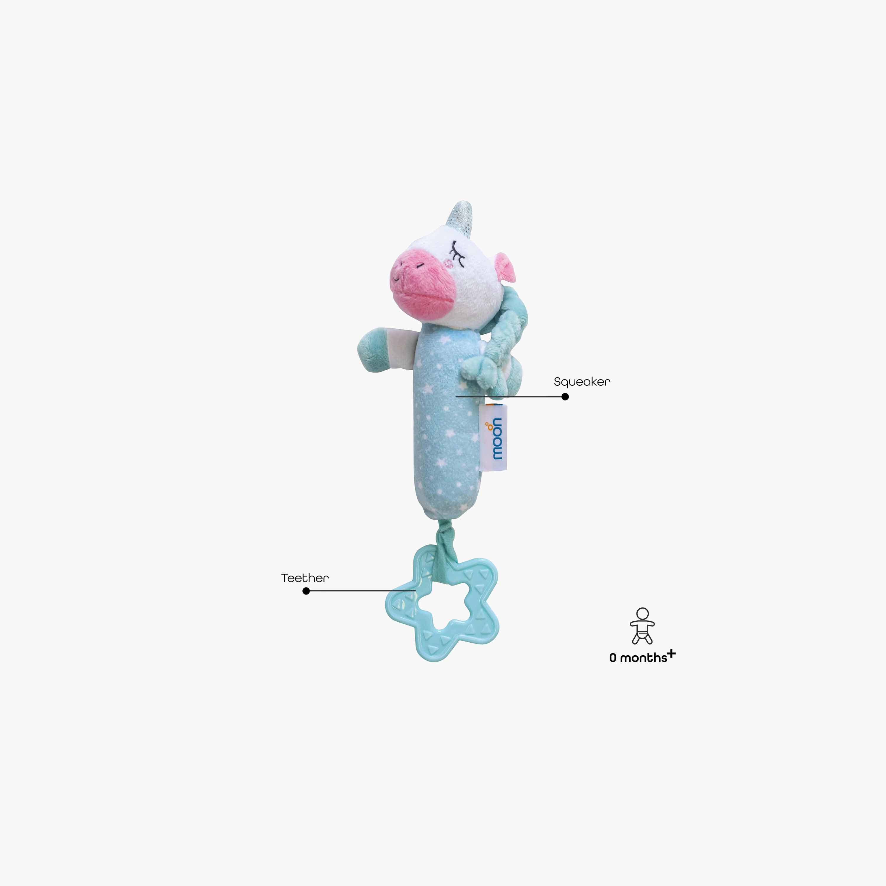 Moon Unicorn Soft Rattle Toy-toys-babyandtoddlertoys-rattlesandteethers-image-2