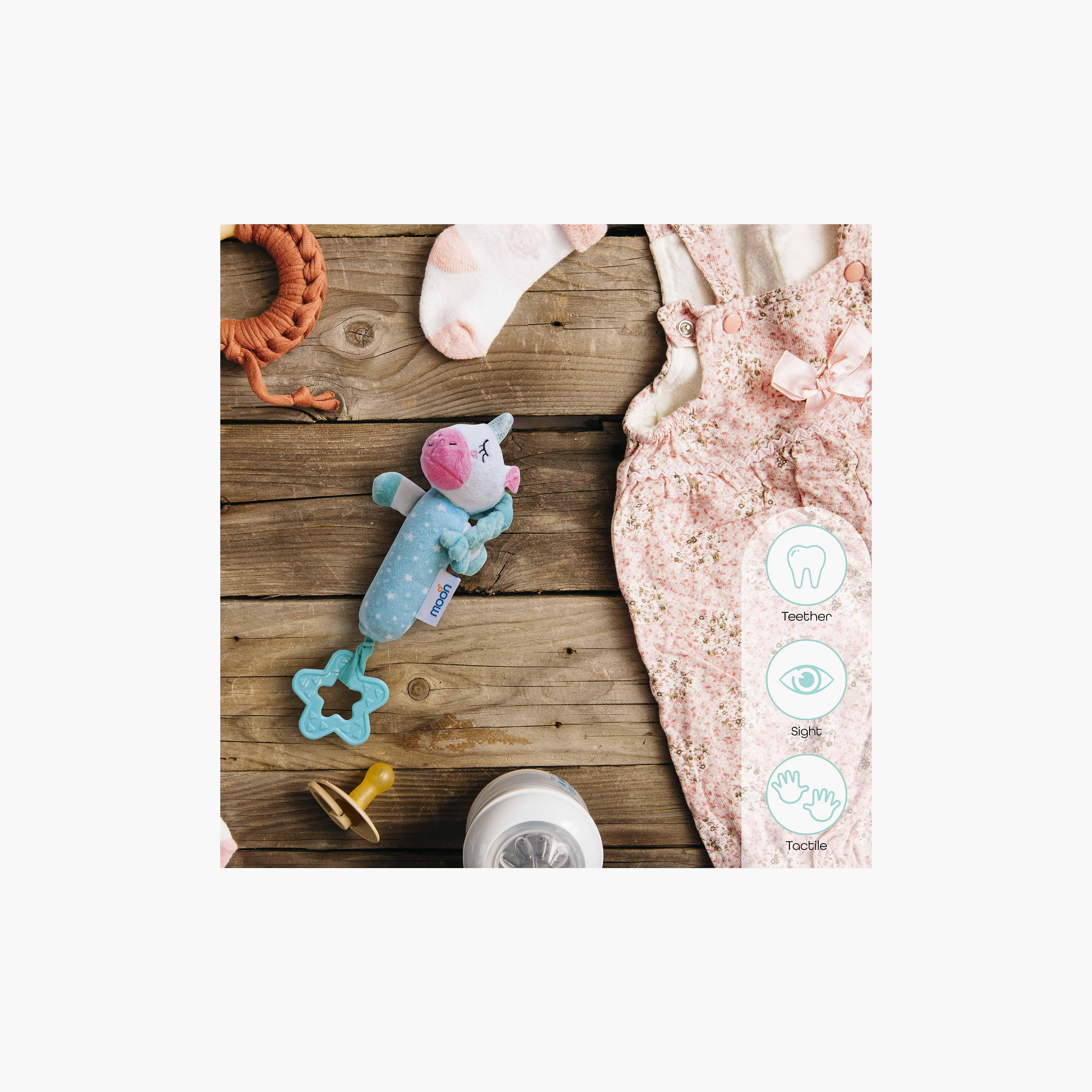 Moon Unicorn Soft Rattle Toy-toys-babyandtoddlertoys-rattlesandteethers-image-3