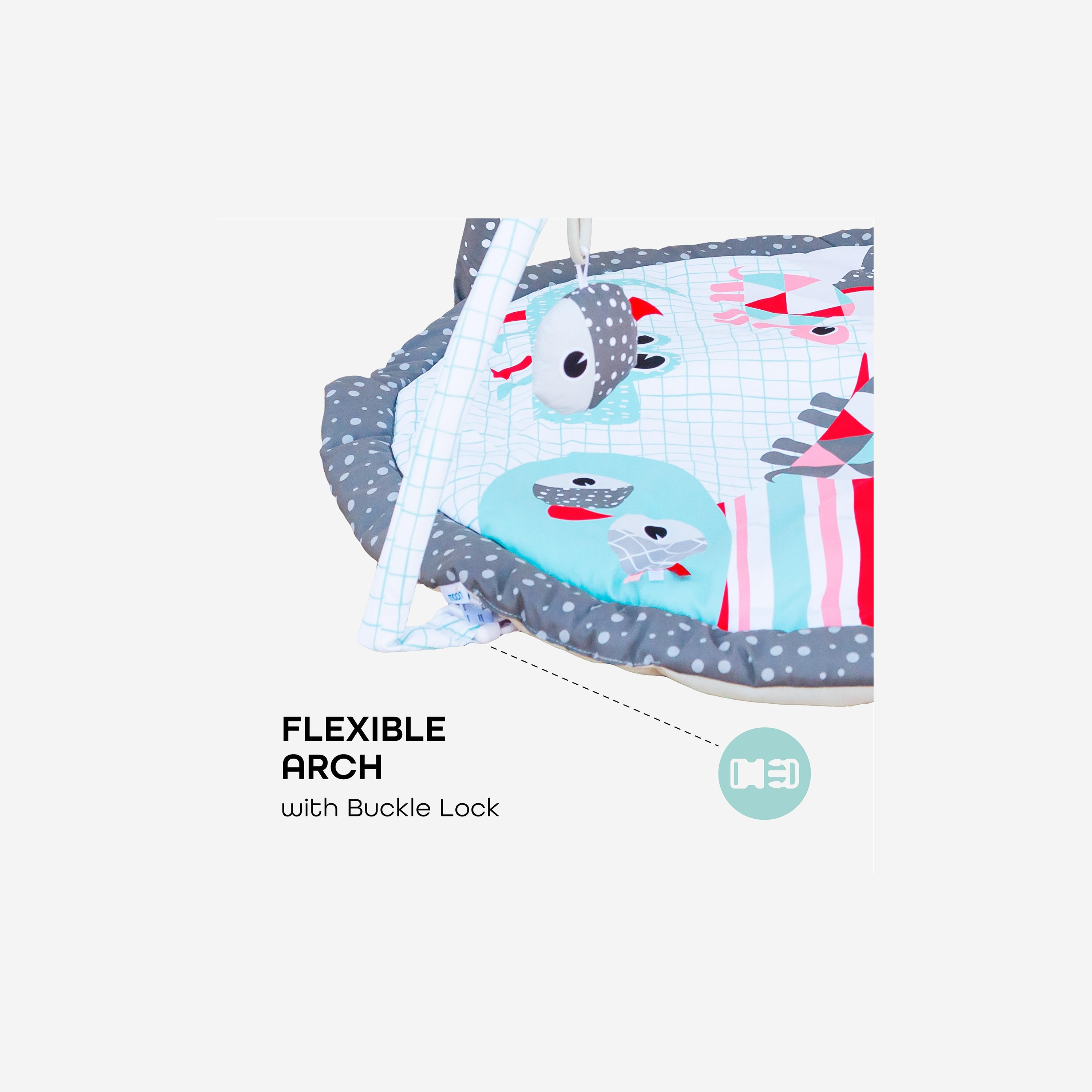 iFam Shell Convertible Playmat - 64x35x32 cm-baby-infantactivity-playpensandplaymats-image-5