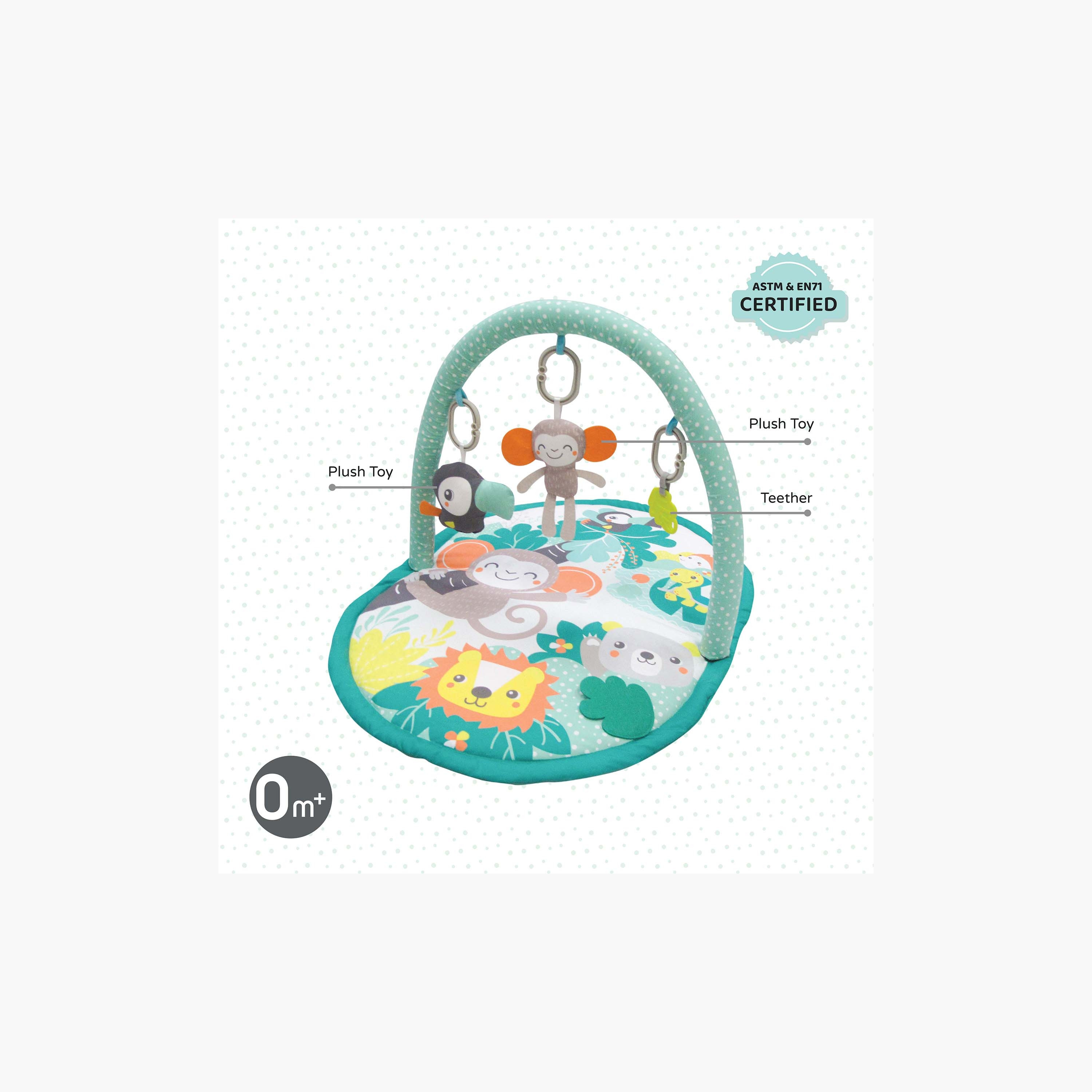 iFam Shell Convertible Playmat - 50x50x10 cm-baby-infantactivity-playpensandplaymats-image-2