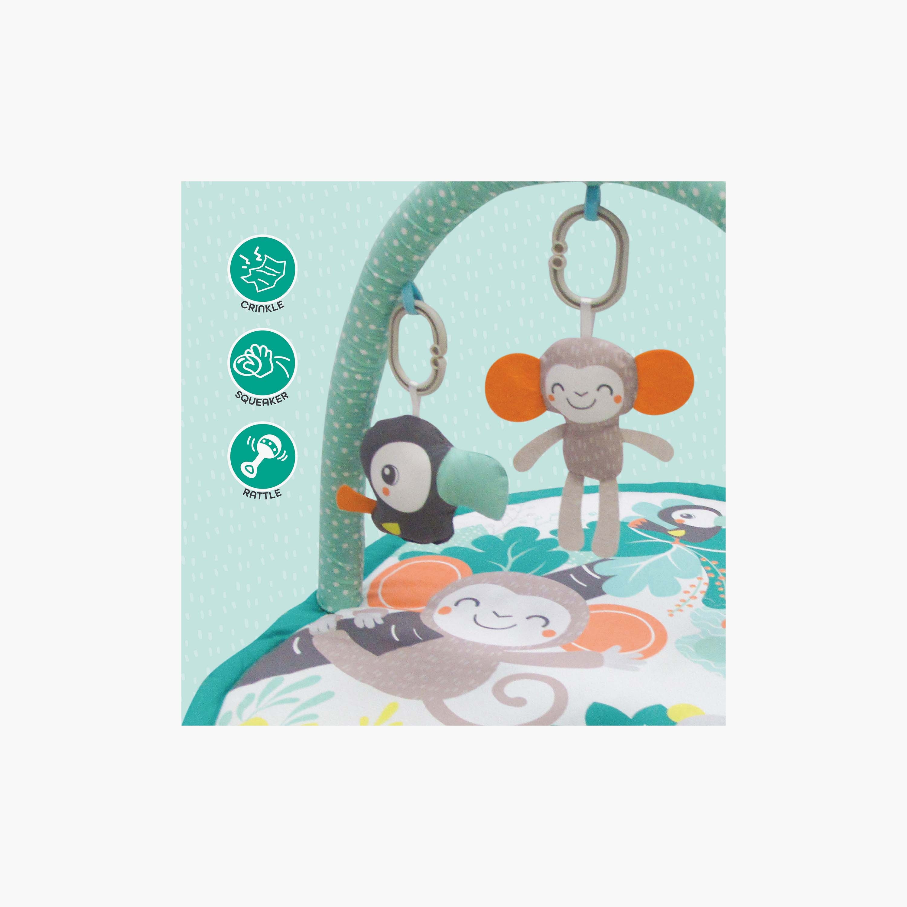 iFam Shell Convertible Playmat - 50x50x10 cm-baby-infantactivity-playpensandplaymats-image-3