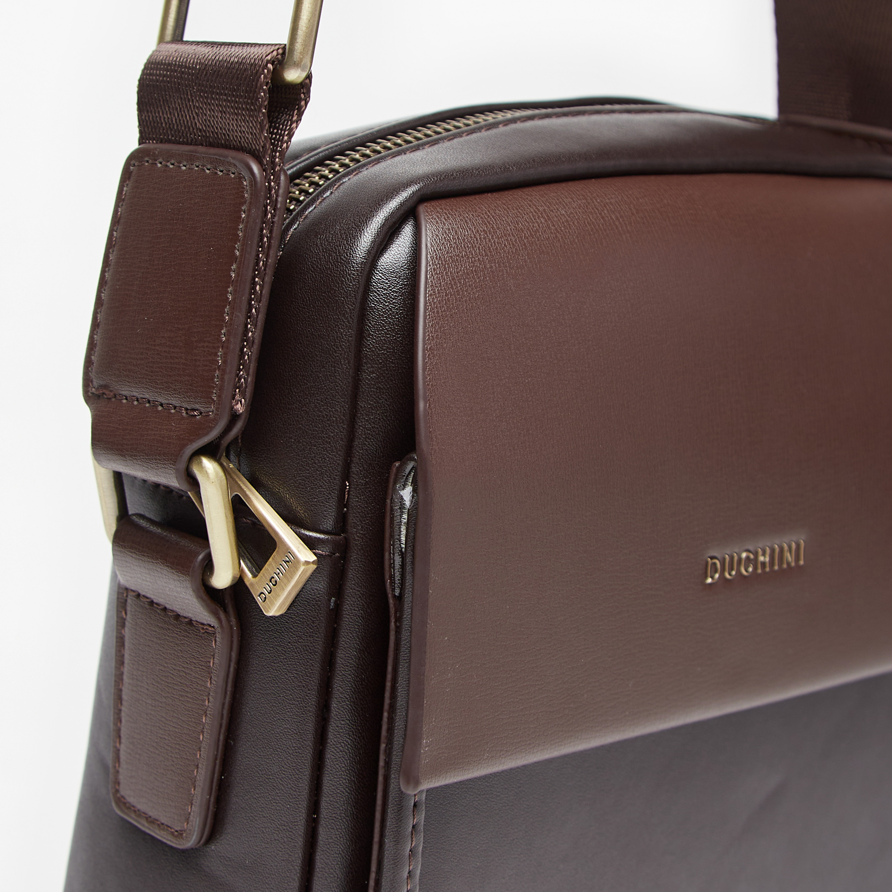 Duchini Solid Crossbody Bag with Adjustable Strap and Zip Closure-travel-accessories-image-4
