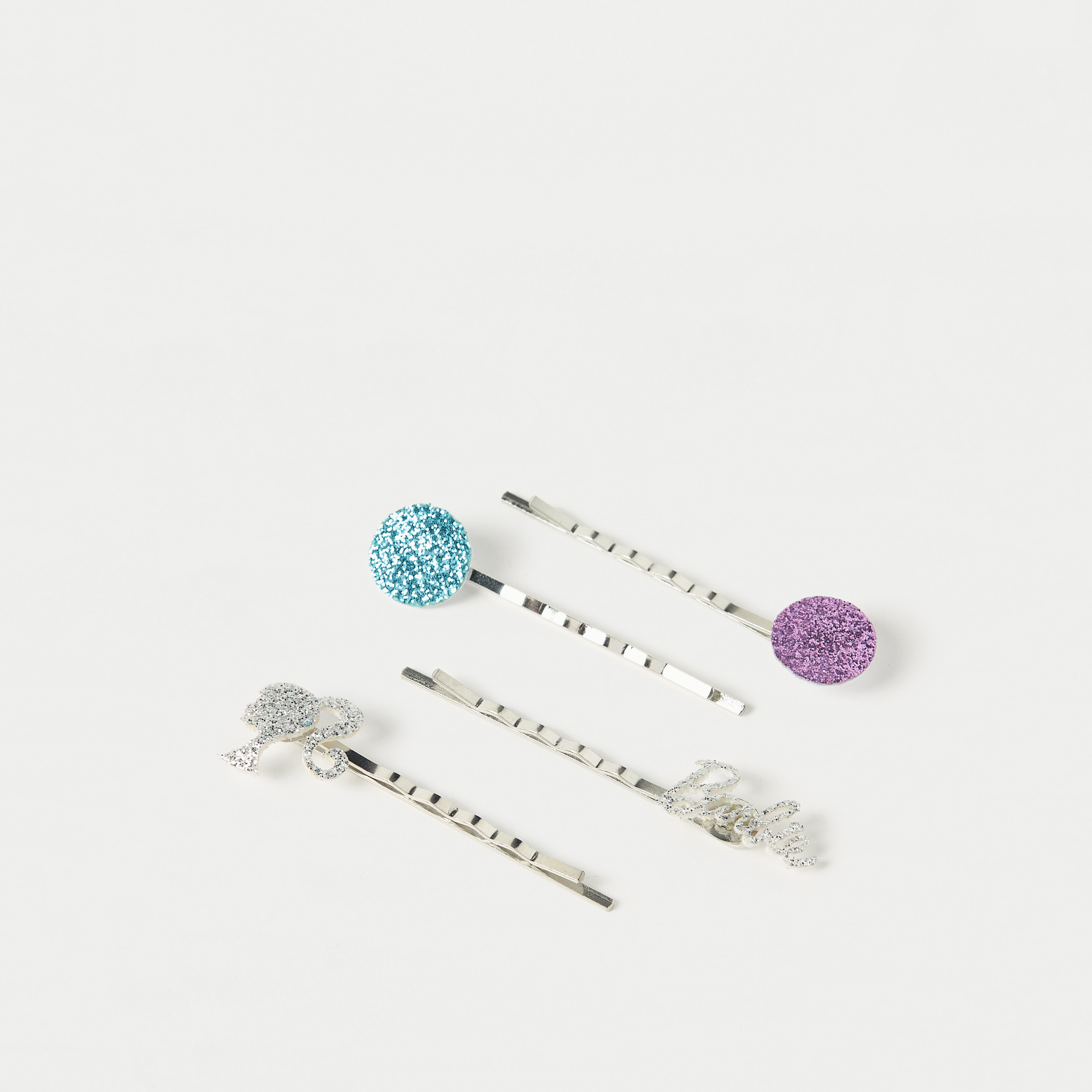 طقم دبابيس شعر معدن مزينة 4 قطع من باربي-girls-accessories-hairaccessories-image-1
