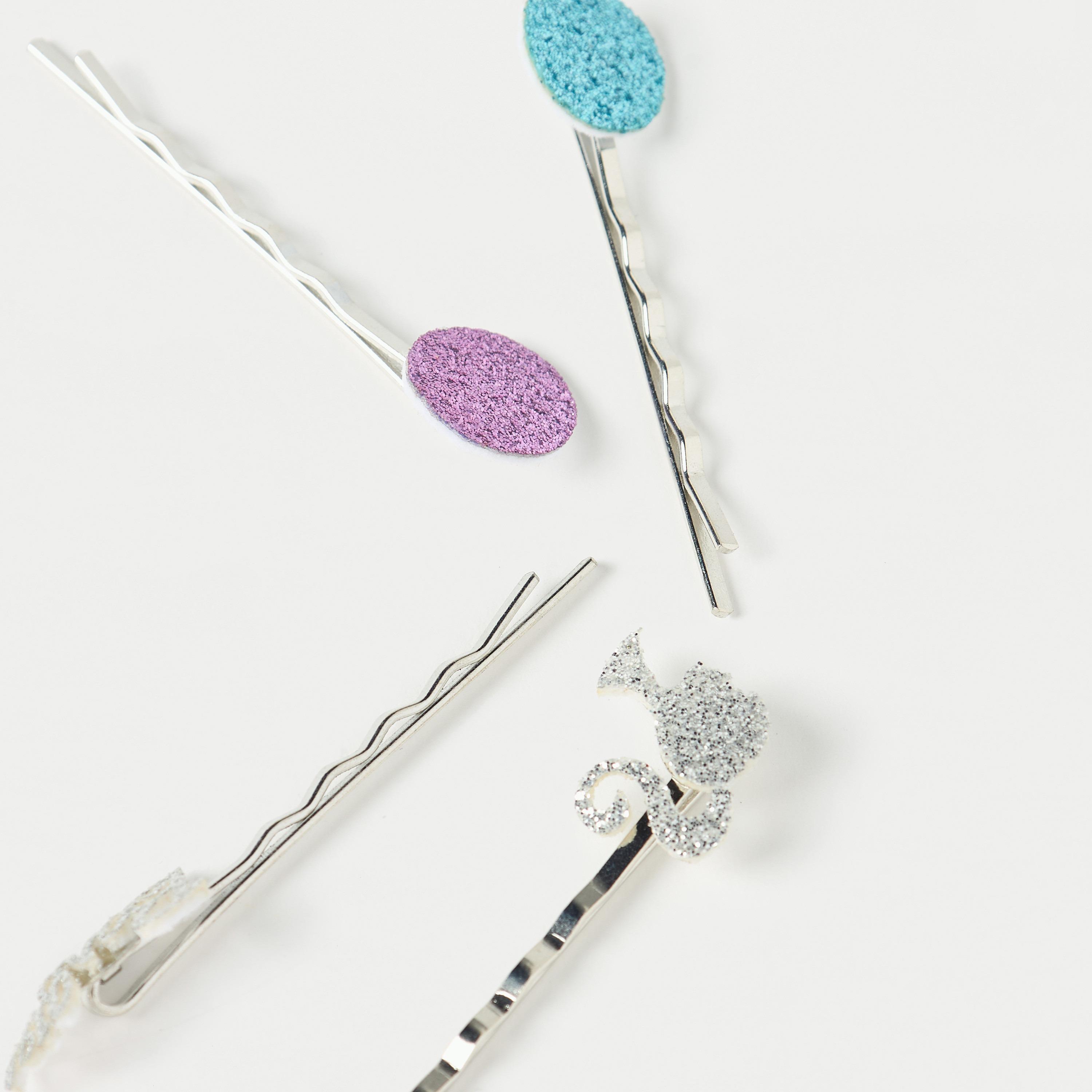 طقم دبابيس شعر معدن مزينة 4 قطع من باربي-girls-accessories-hairaccessories-image-4