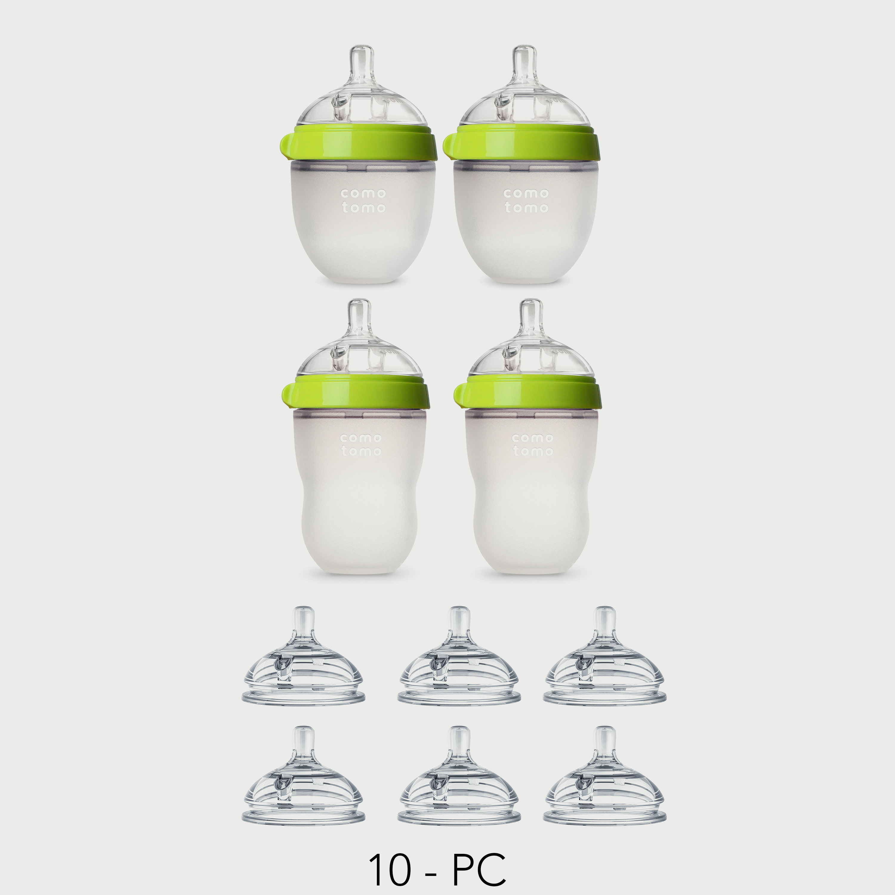 Buy Comotomo 10-Piece Baby Feeding Bottle Bundle Online | Centrepoint ...