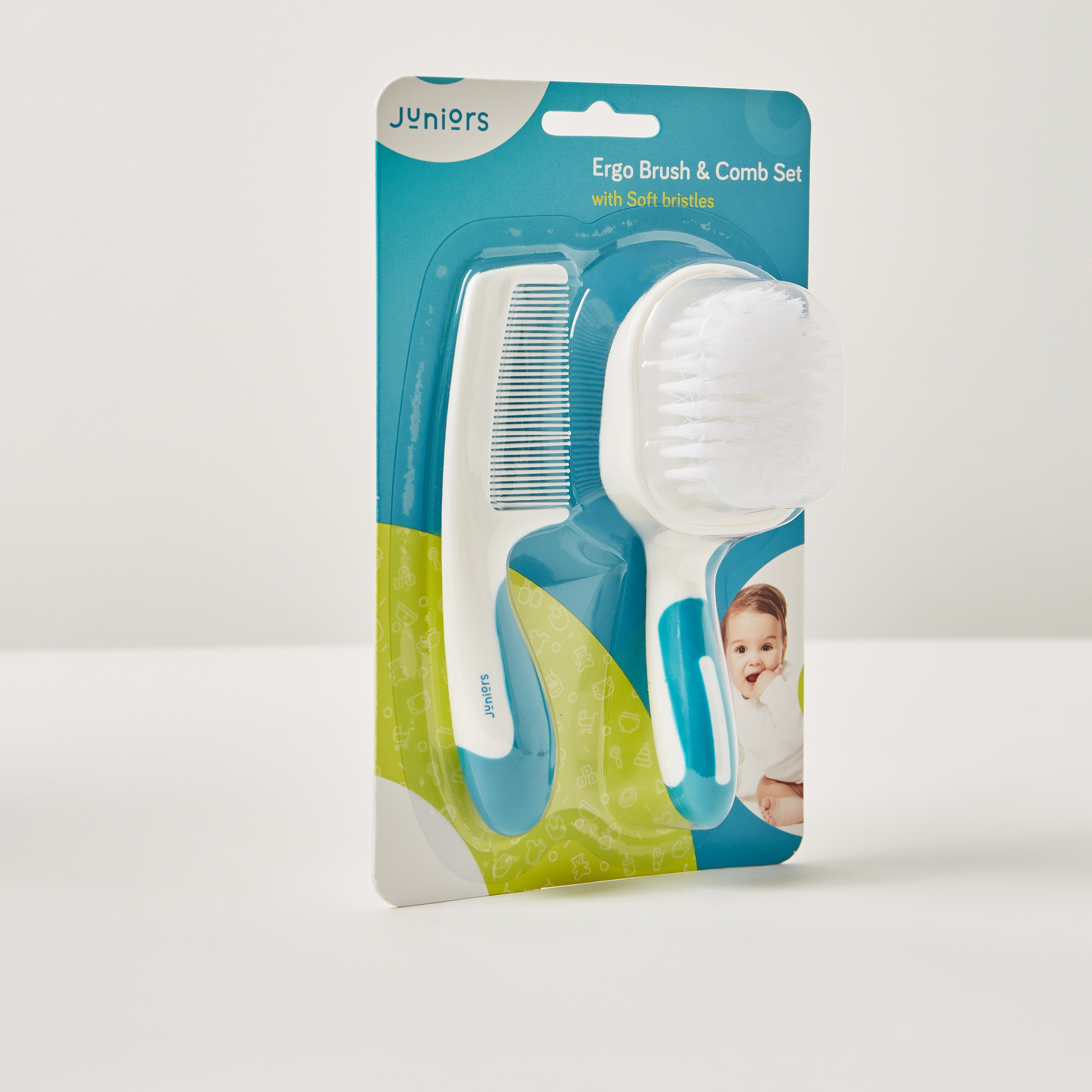 طقم مشط و فرشاة شعر من جونيورز-baby-bathandcare-hairbodyskincare-image-2