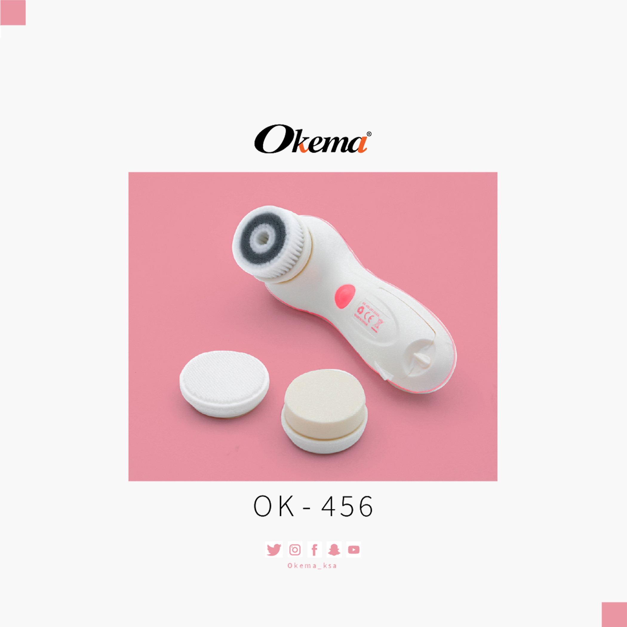 Okema 3-in-1 Electrical Facial Cleanser Kit-beautyandpersonalcare-skin-cleansers-facewashandcleansers-image-3