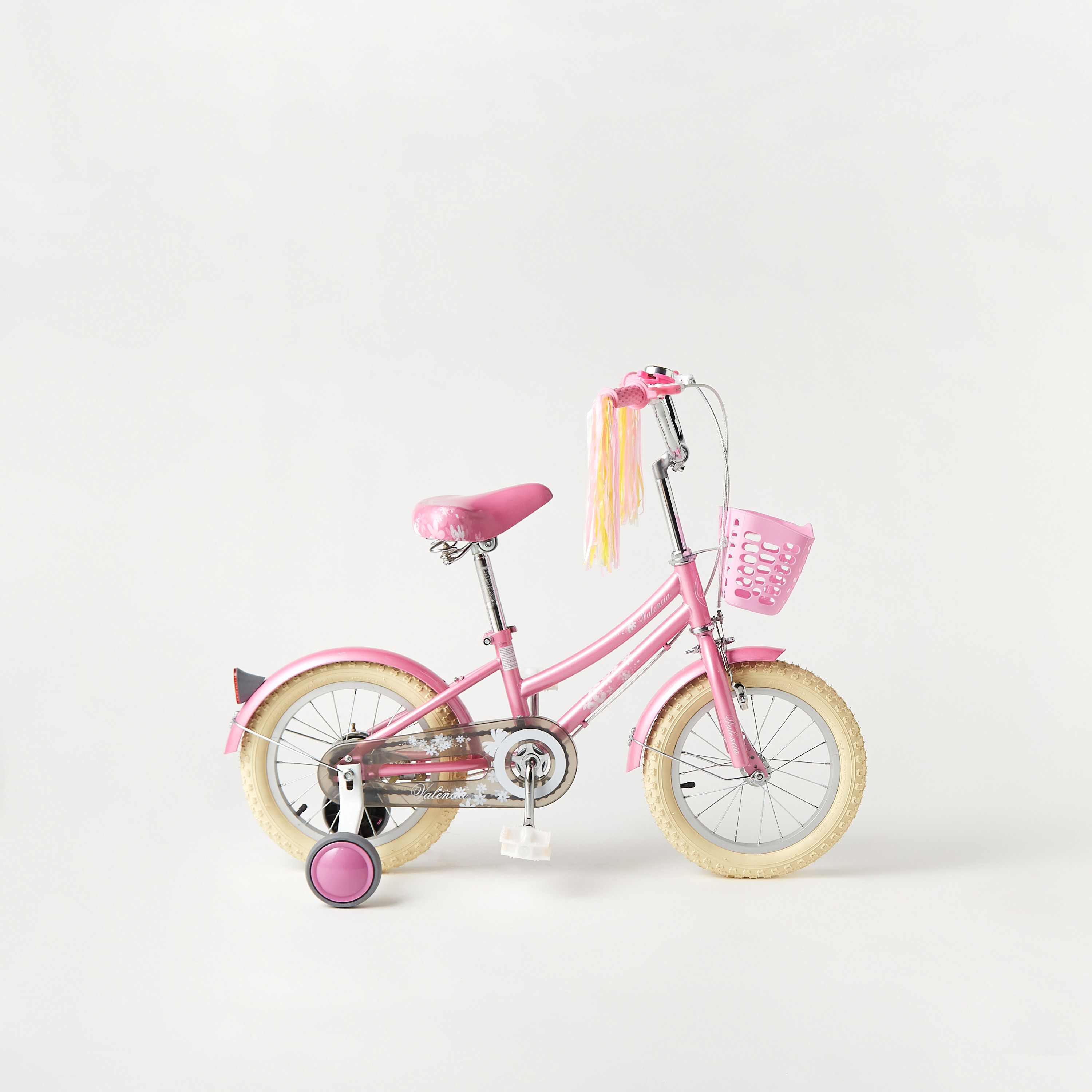 Juniors Bicycle with Tassels and Basket - 14 inches-toys-outdoor-bikesandrideons-bikes-image-2