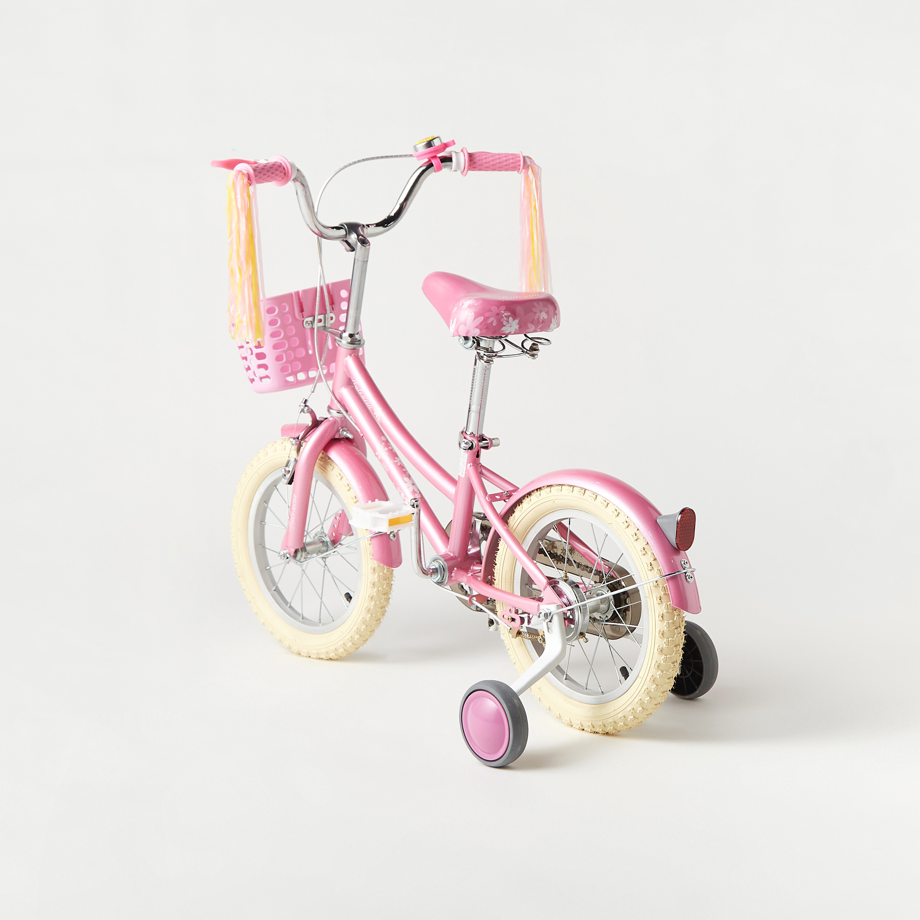 Juniors Bicycle with Tassels and Basket - 14 inches-toys-outdoor-bikesandrideons-bikes-image-3