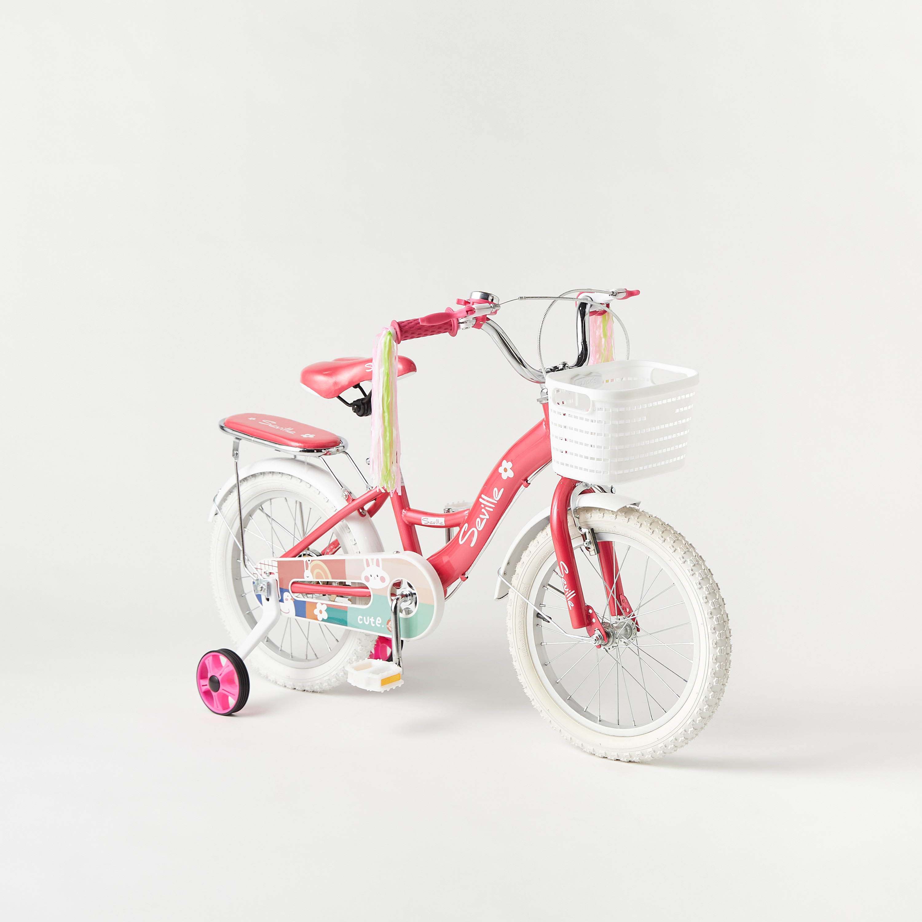Juniors Bicycle with Tassles and Basket-toys-outdoor-bikesandrideons-bikes-image-1